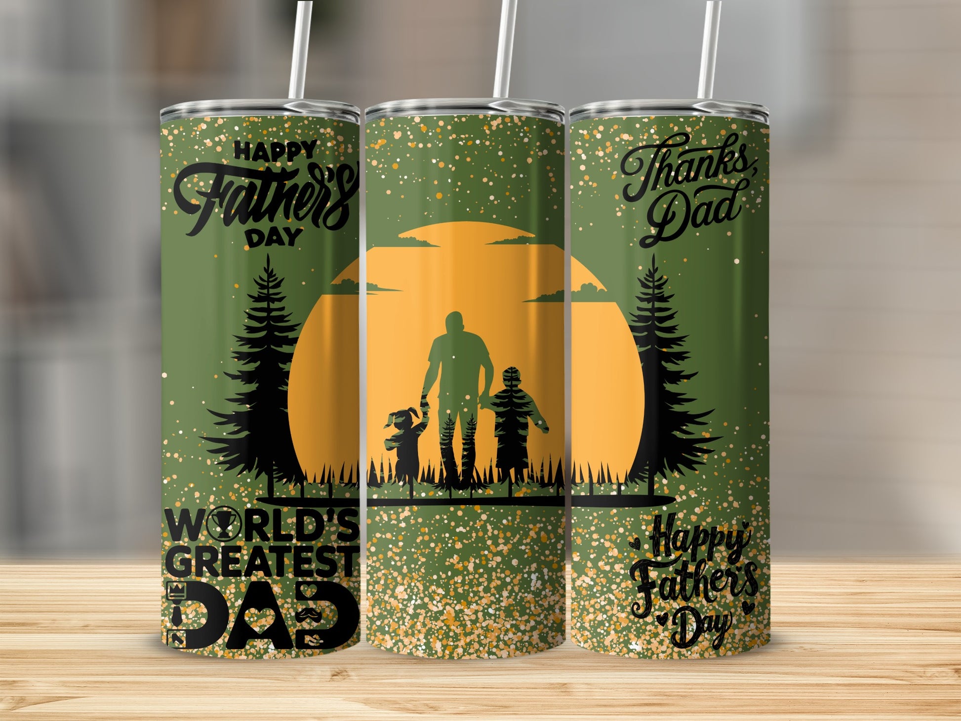 Happy Father's Day World's Greatest Dad Tumbler Cup