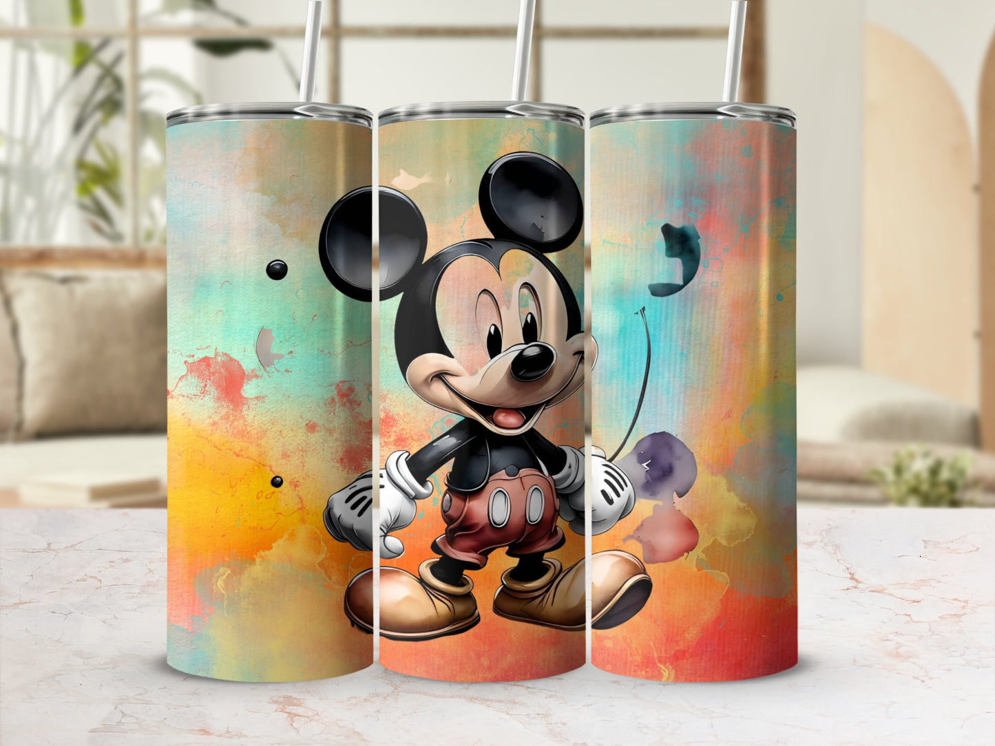 Colorful Cartoon Character Tumbler for Kids and Adults