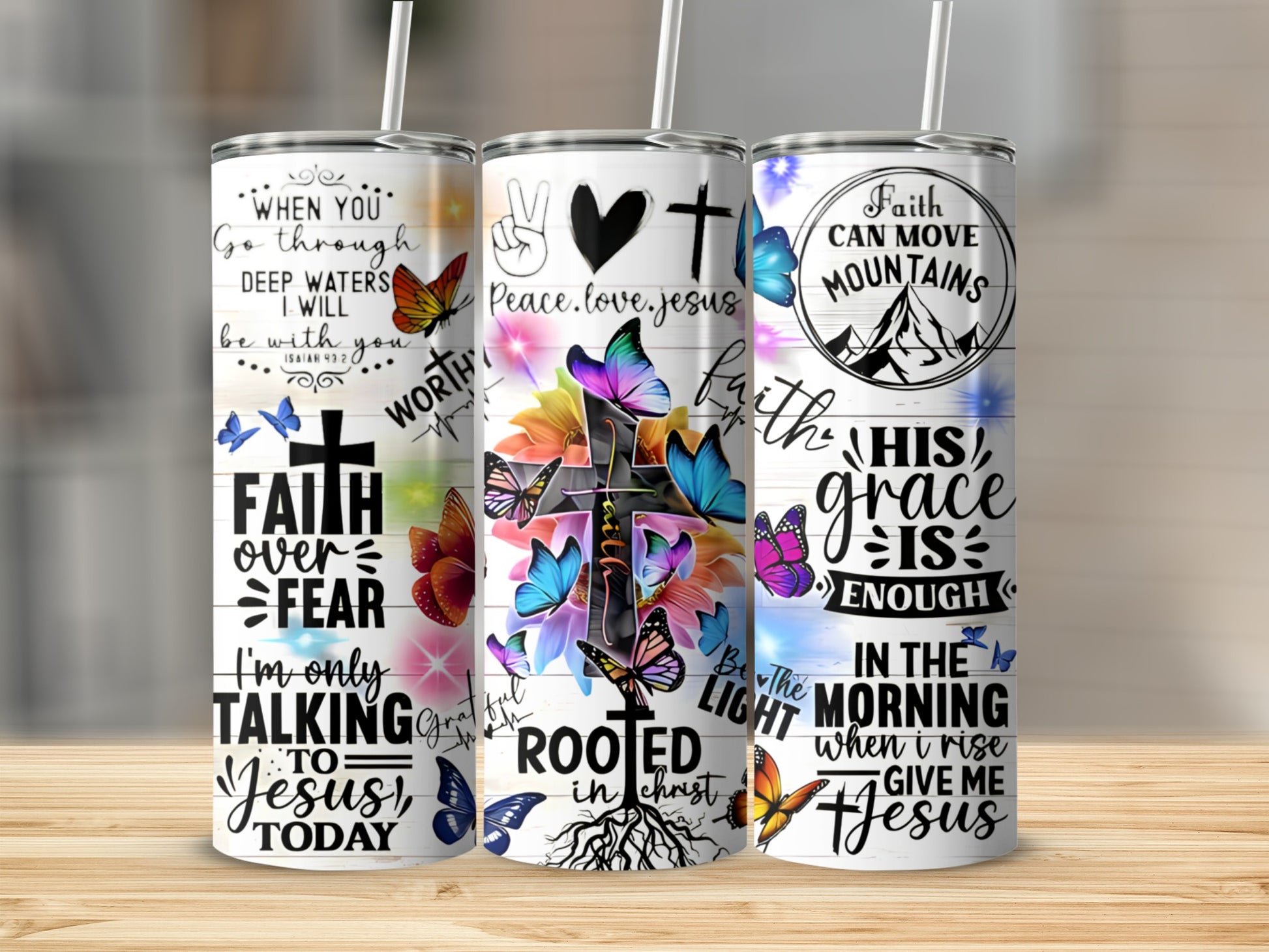 Inspirational Faith Quote Tumblers for Daily Motivation