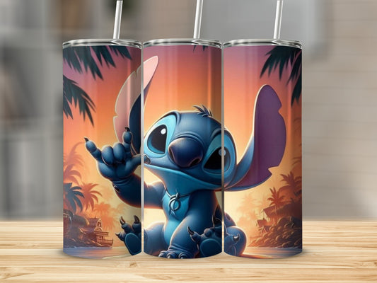 Adorable Cartoon Character Tumbler Cup Design