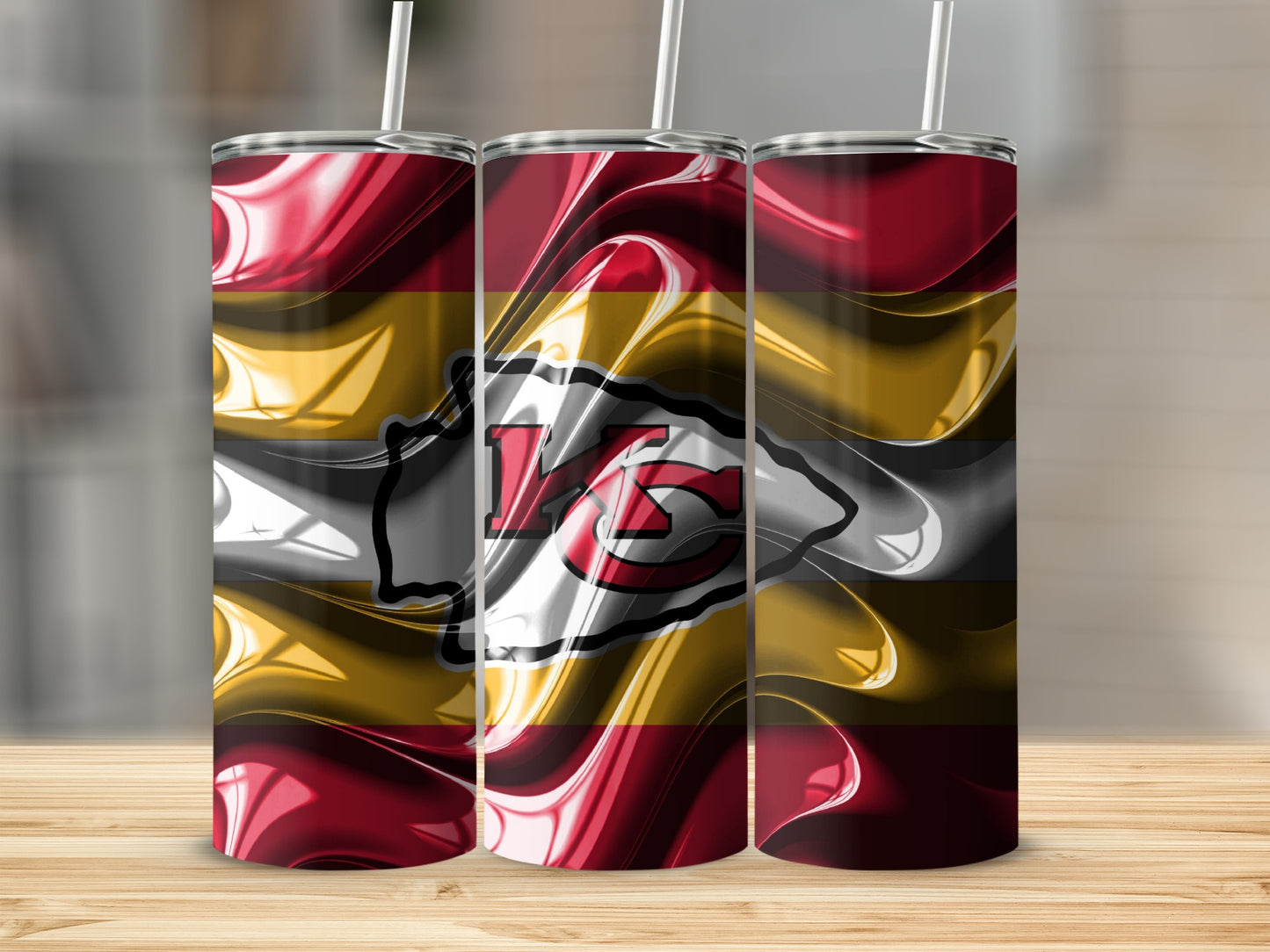 Chiefs Kingdom Abstract Swirl Art Great Team Tumblers