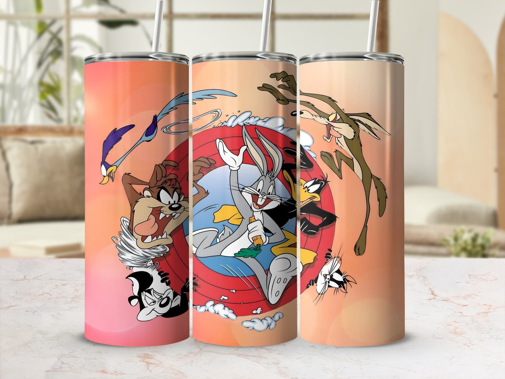 Iconic Cartoon Character Theme Insulated Tumbler Cup