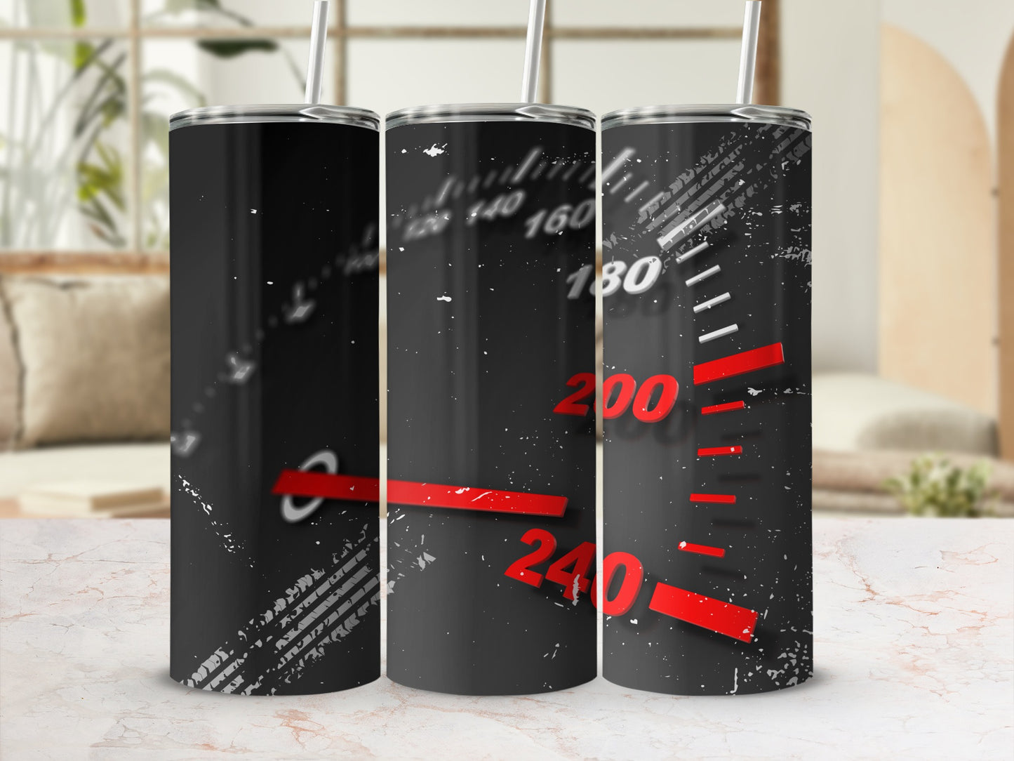 Speedometer-Themed High Speed Design Tumbler Product