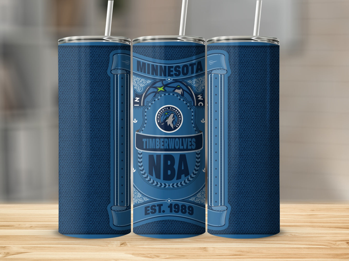 Minnesota Timberwolves NBA Basketball Team Design Tumbler