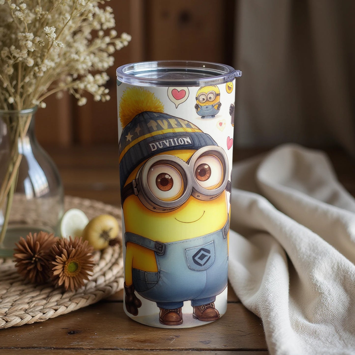 Cute Cartoon Character Double-Walled Insulated Tumbler