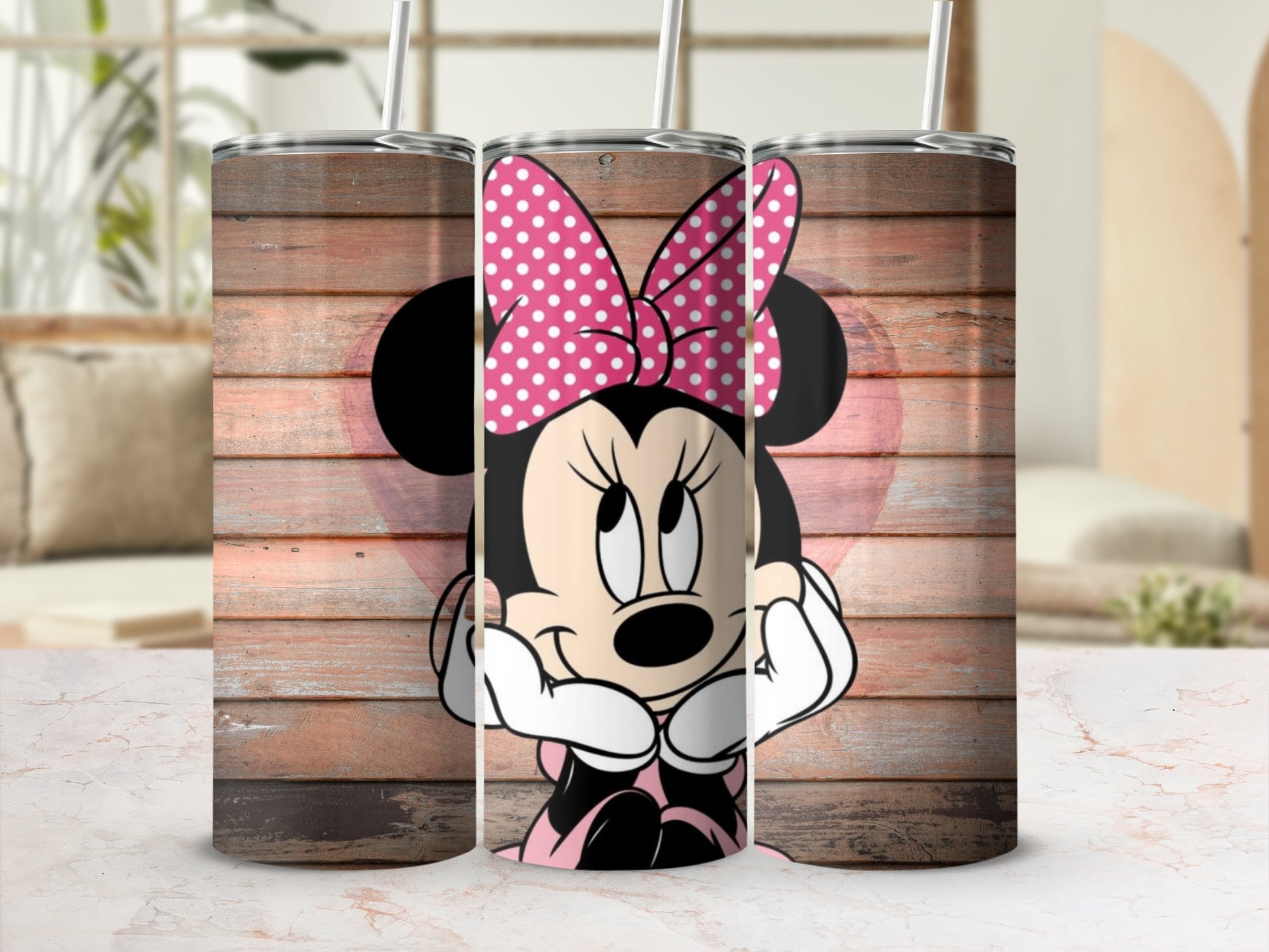 Cute Minnie Mouse Polka Dot Tumbler Ideal for Gifts