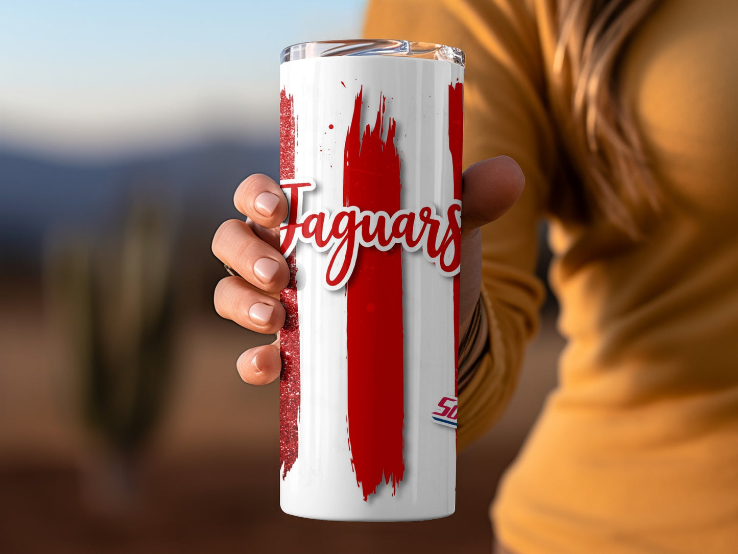 Jaguars South Alabama Jaguars Stripes Design Tumblers