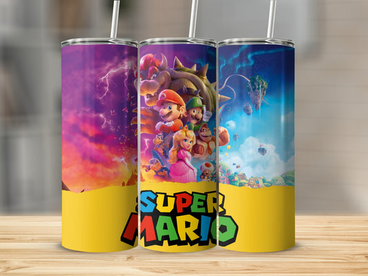 Super Mario Characters and Scenic Design Tumbler