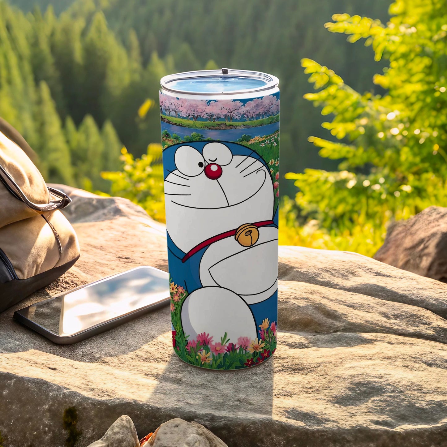Colorful Character Print Outdoor Tumbler Drinkware