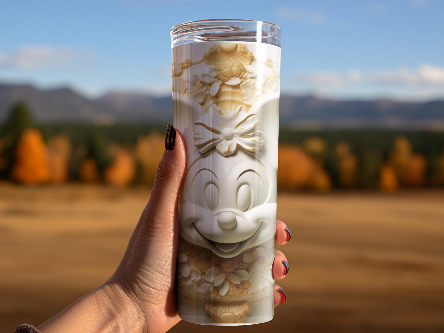 Festive Adventure Themed Coffee Tumbler Design