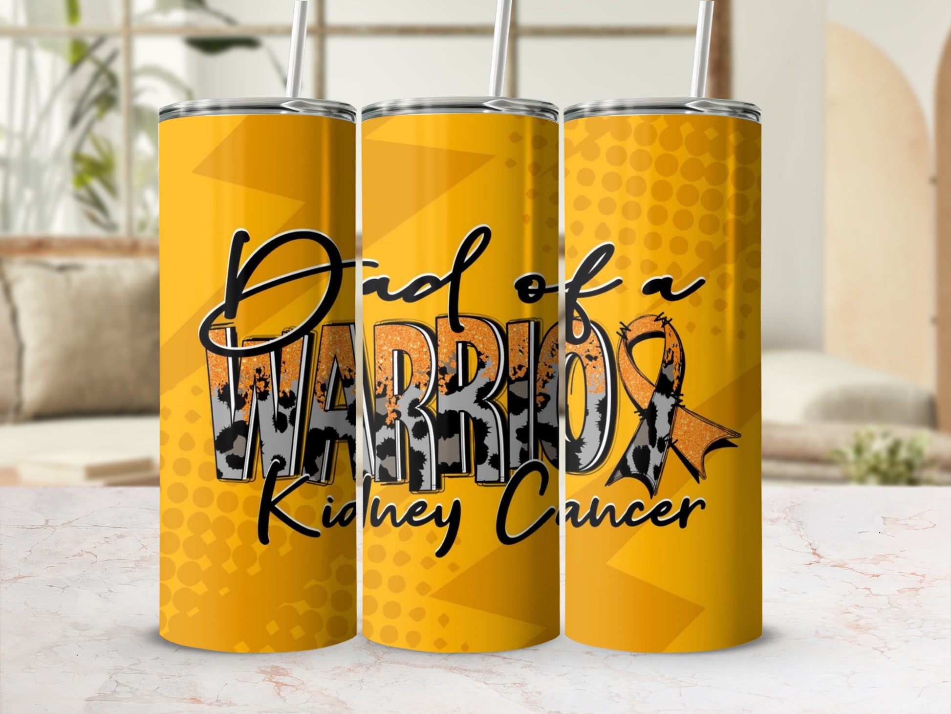 Dad of a Warrior Kidney Cancer Awareness Tumbler