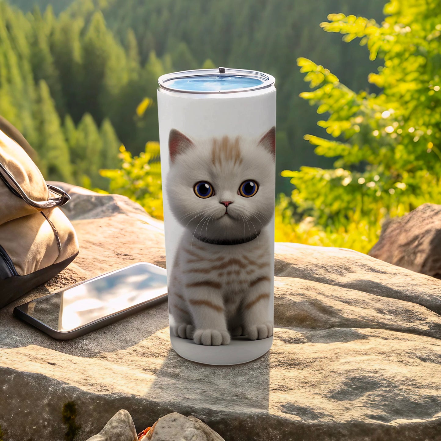 Adorable Kitten Insulated Travel Tumbler for Cat Lovers