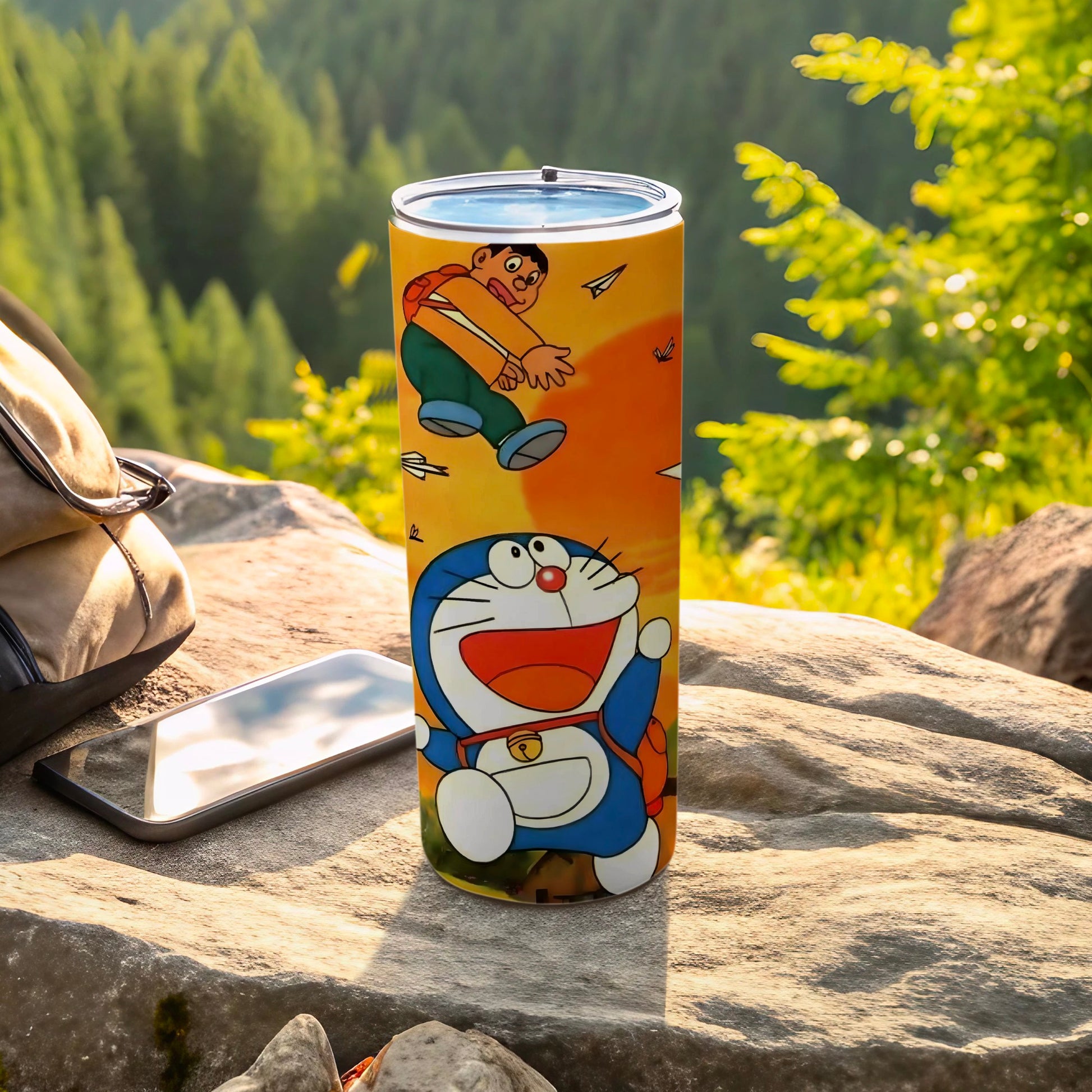 Vibrant Cartoon Character Print Travel Tumbler Product