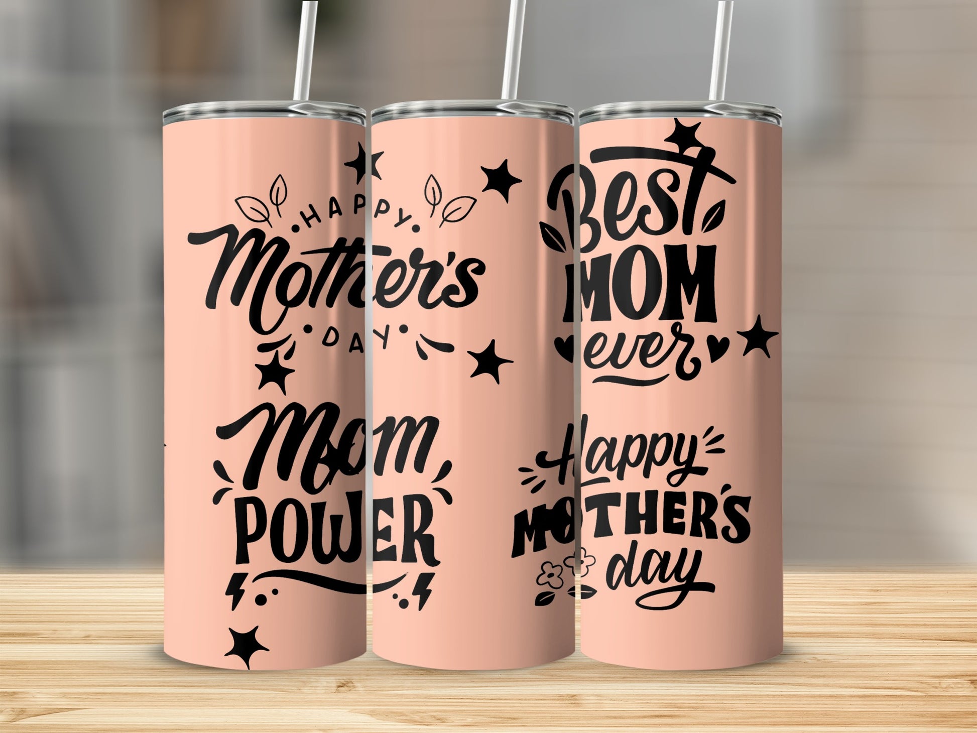 Mother's Day Best Mom Ever Tumbler Gift Set