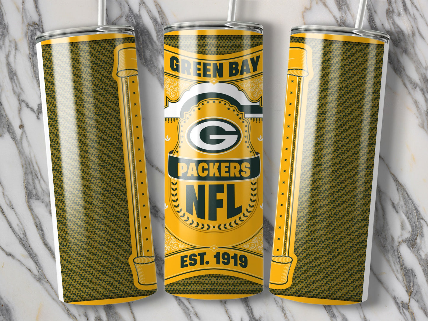 Green Bay Packers NFL Vintage Design Team Logo Tumbler