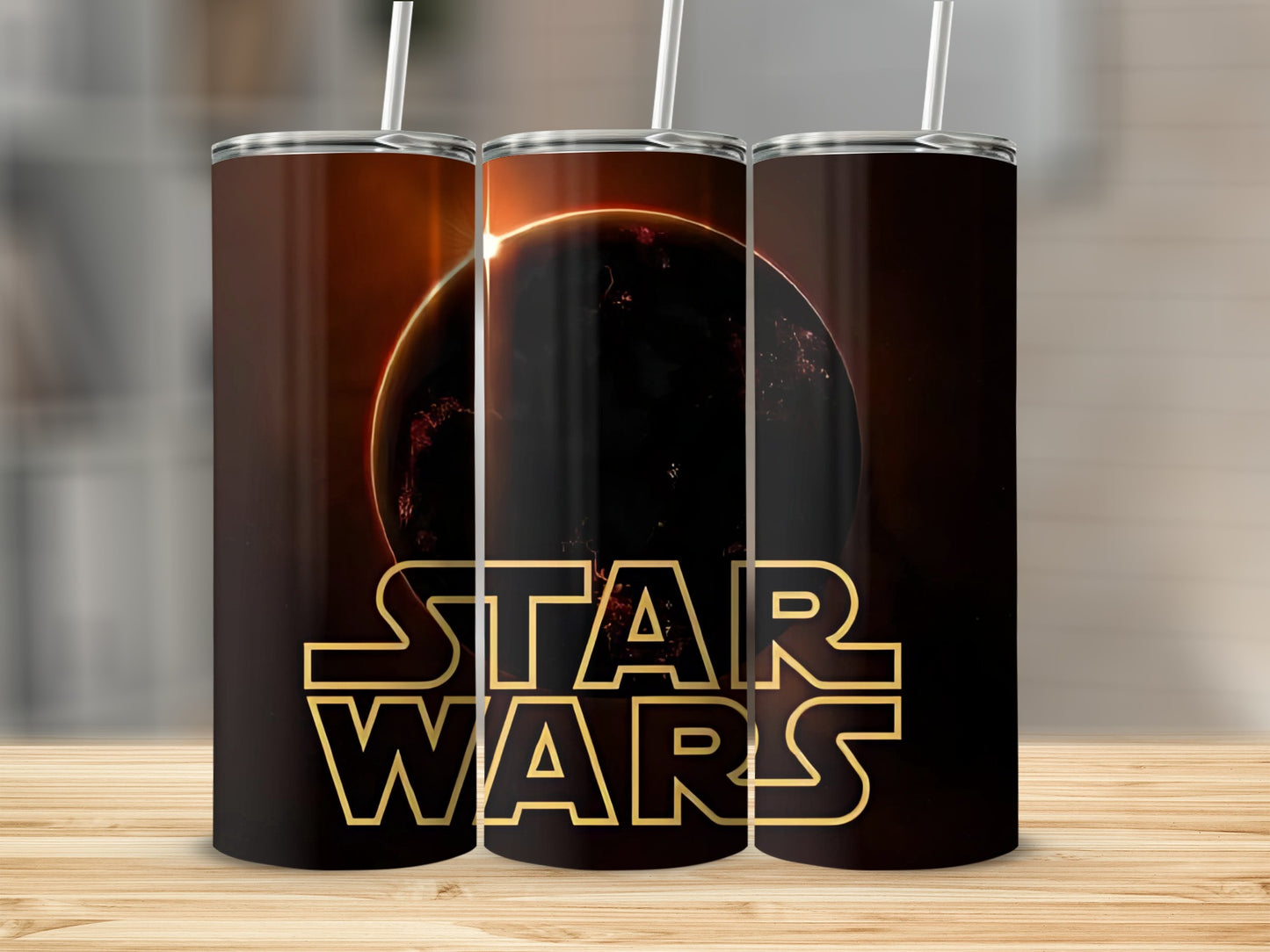 Star Wars Eclipse Planet Gold Logo Tumbler product type