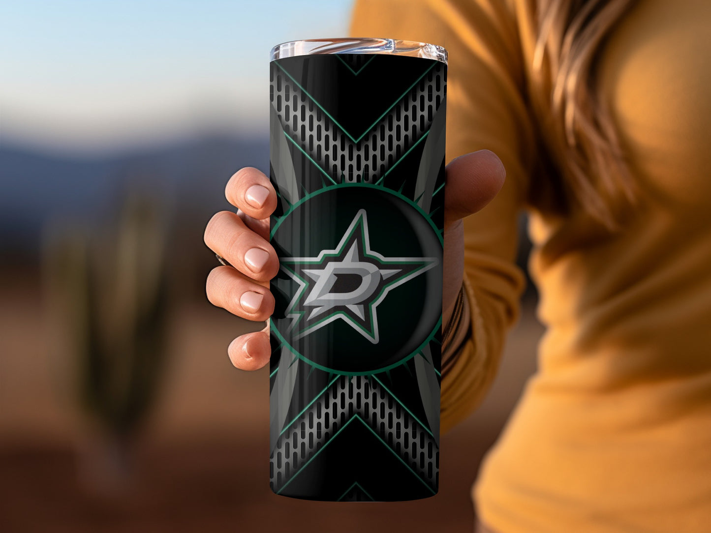 Dallas Stars NHL Hockey Team Logo Graphic Design Tumblers