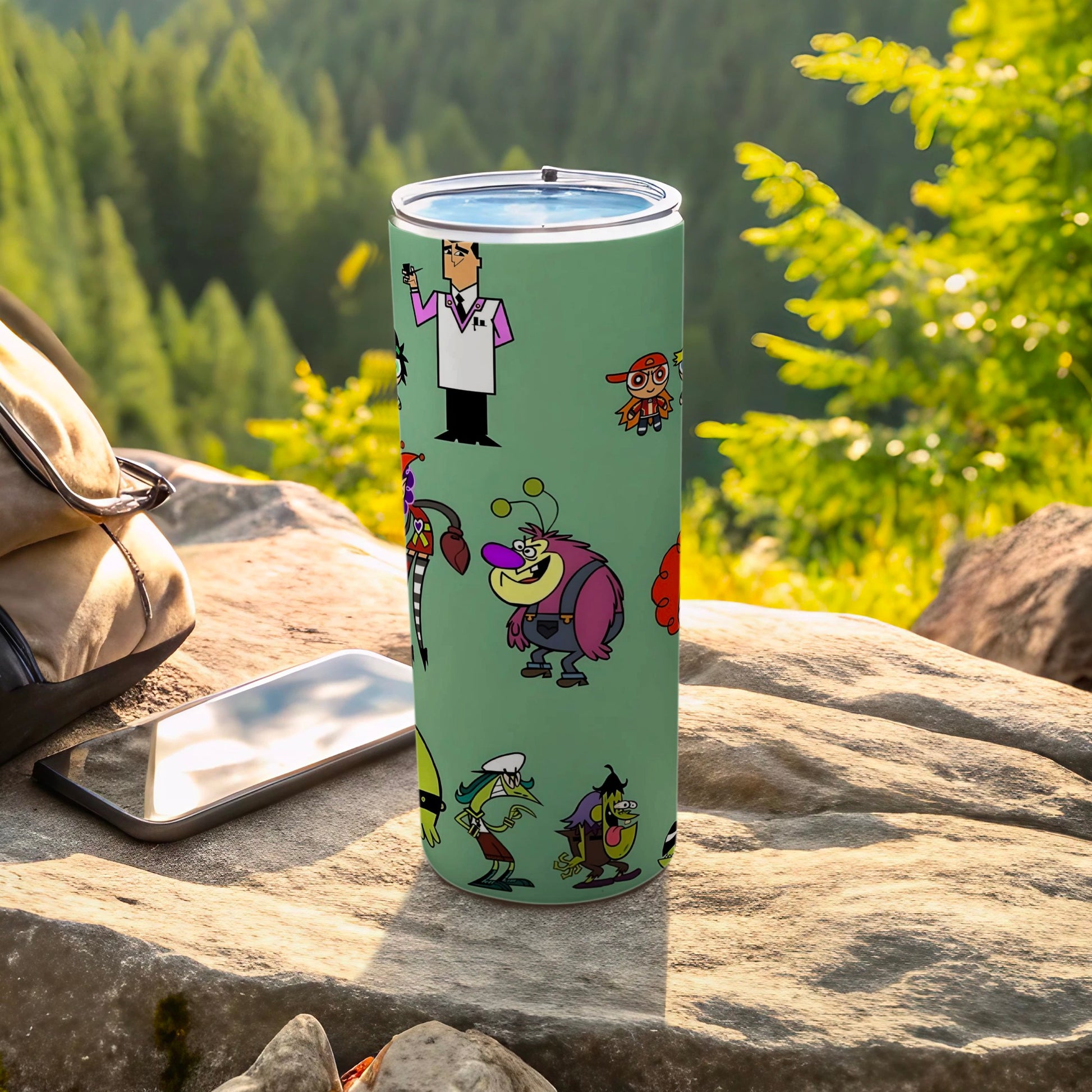 Colorful Cartoon Characters Insulated Tumbler Cup