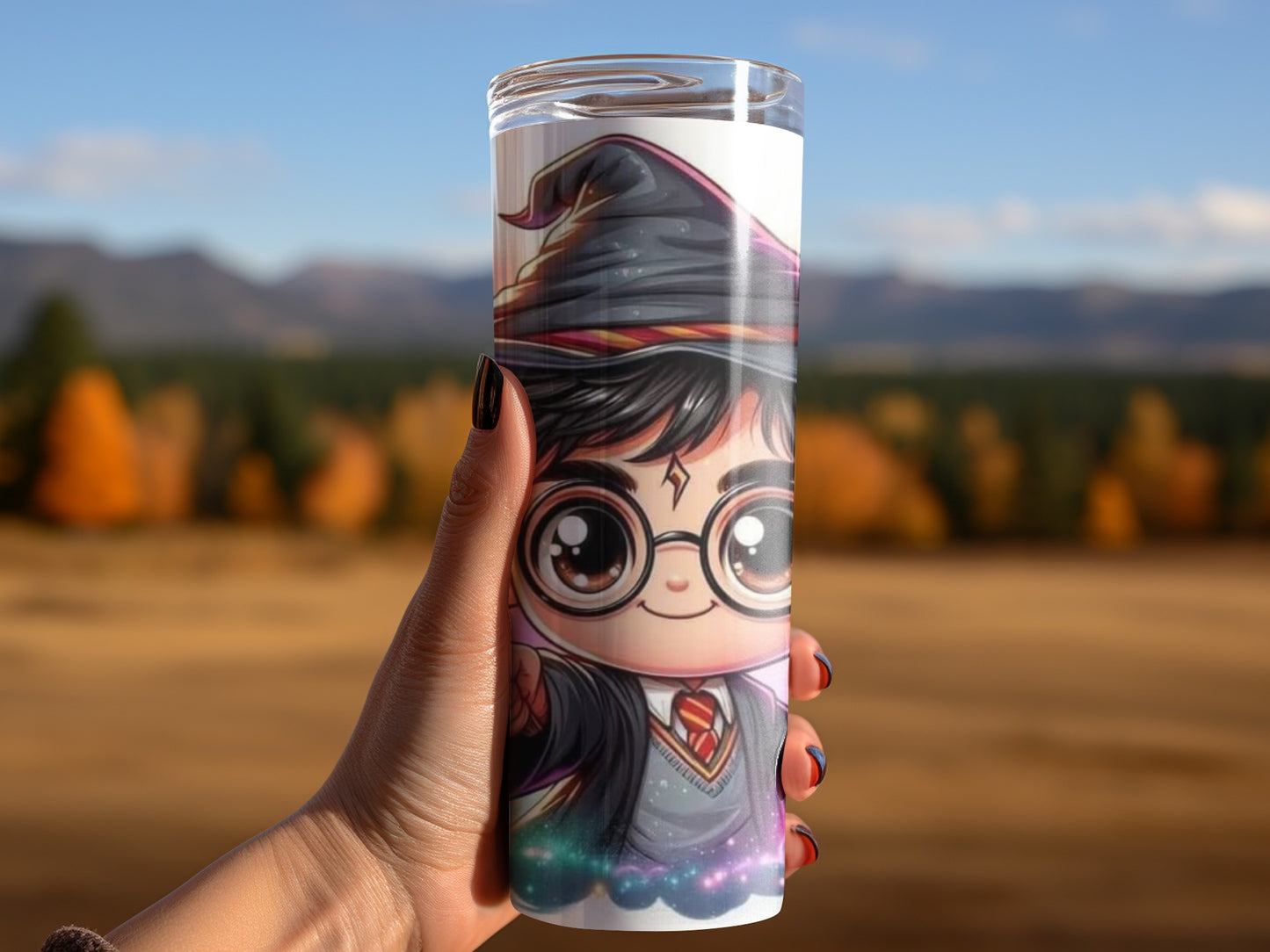 Harry Potter Chibi Cartoon Illustration Style Tumblers