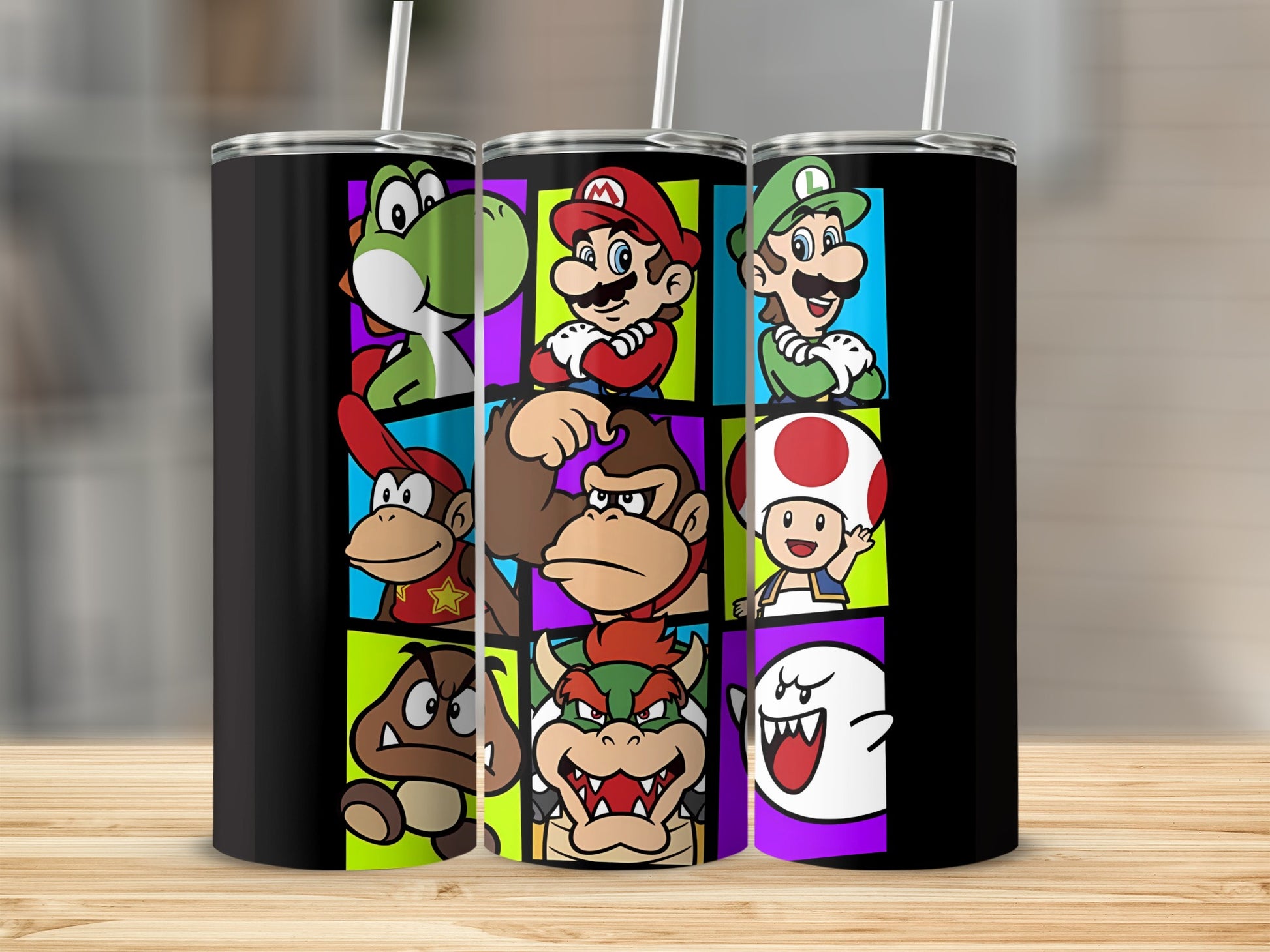 Colorful Cartoon Characters Stainless Steel Tumbler