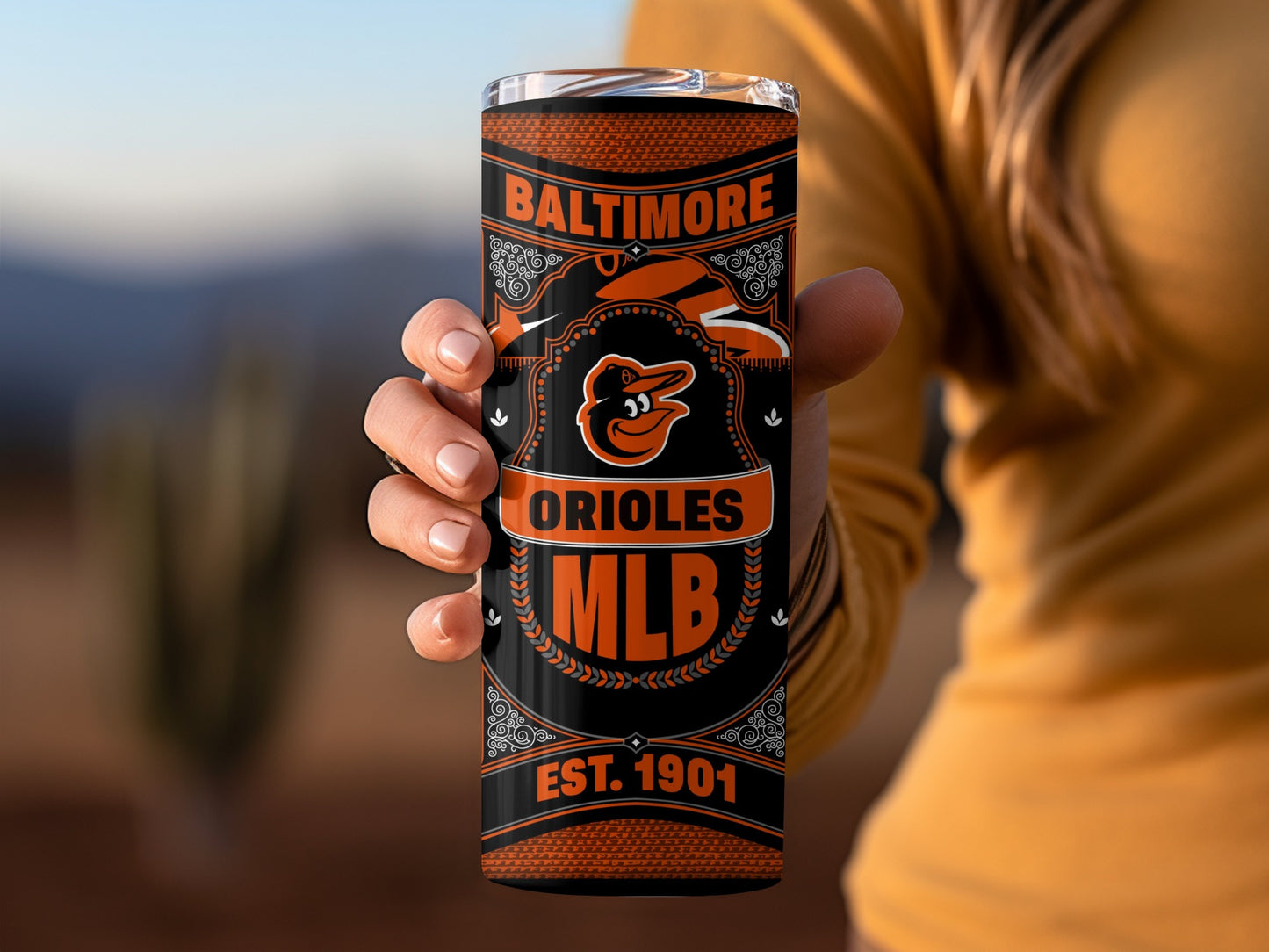 Baltimore Orioles MLB Est 1901 Retro Design Tumbler