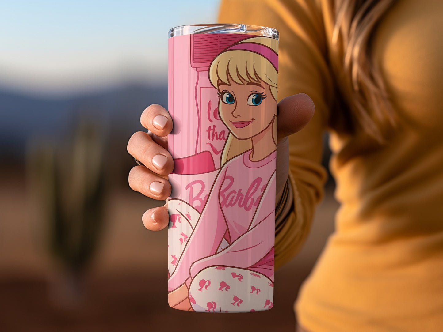 Barbie Themed Pink Insulated Tumbler Cup