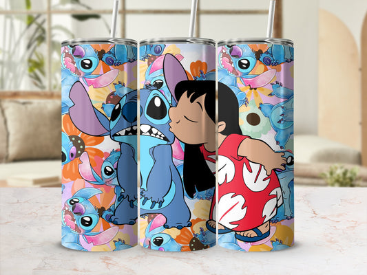 Bright and Colorful Cartoon Themed Tumbler Set