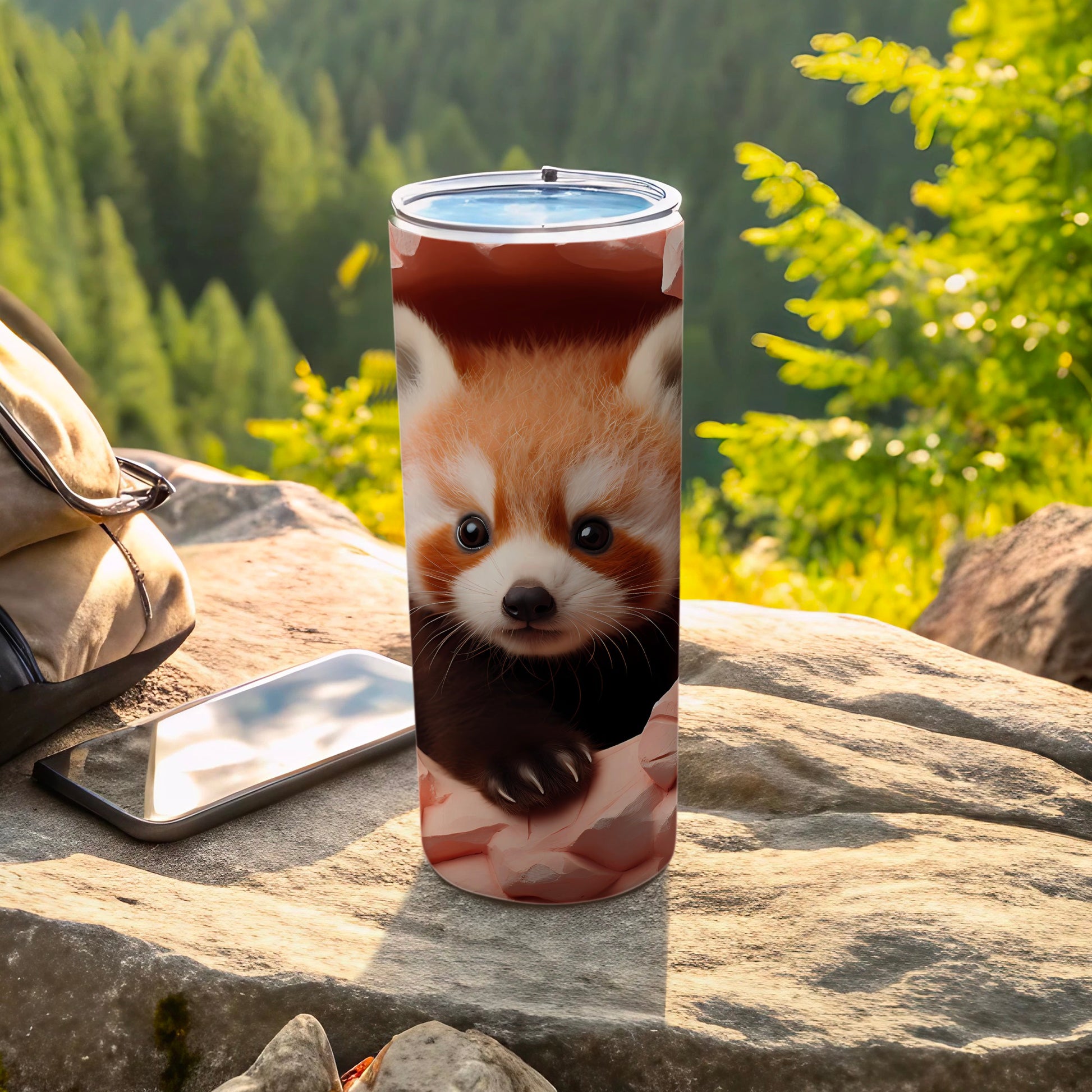 Cute Red Panda Design Insulated Travel Tumbler