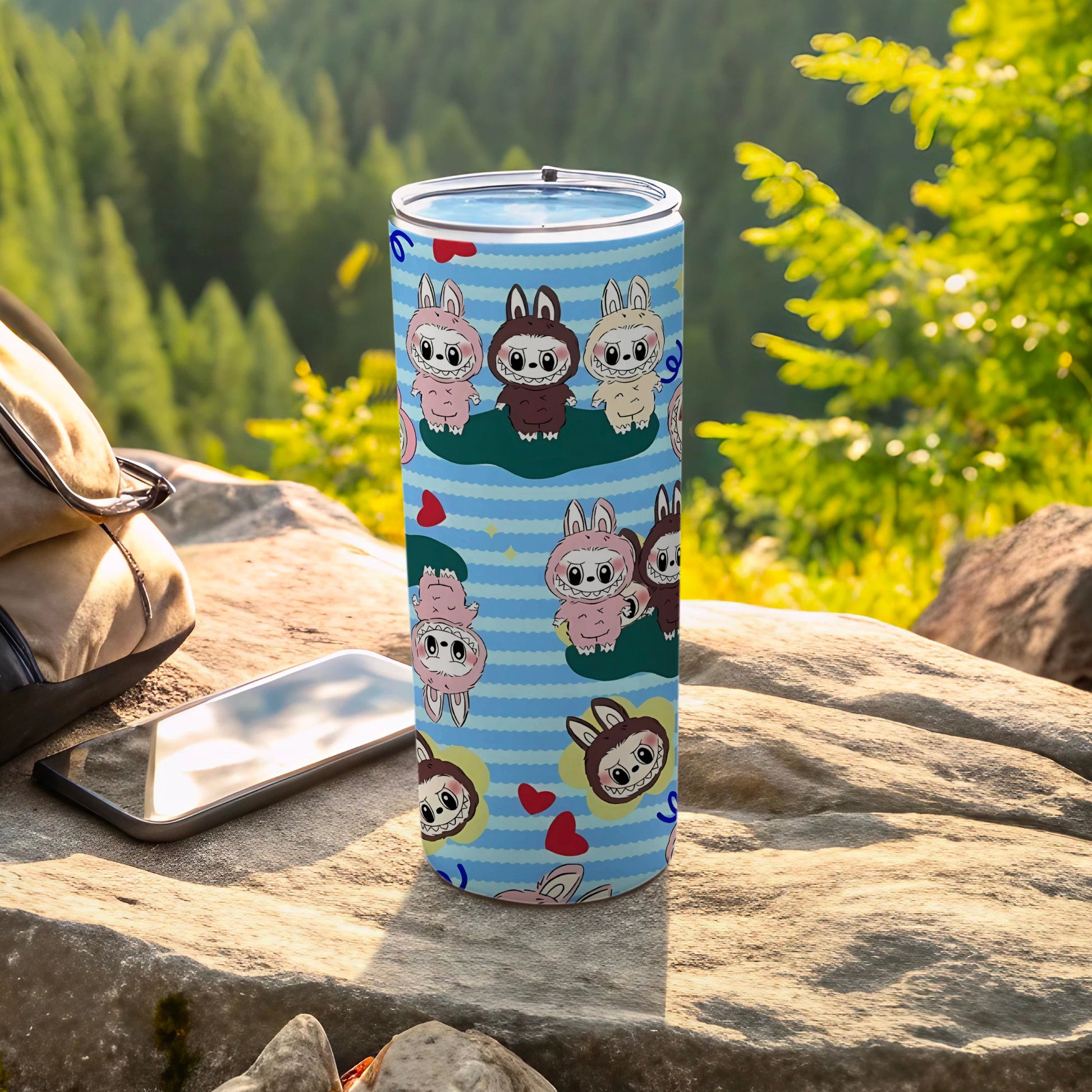 Cute Cartoon Animal Pattern Travel Tumbler for All Ages