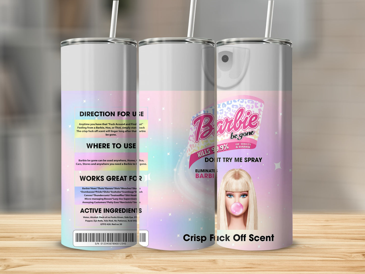 Barbie Be Gone Do It Try Me Spray Crisp Fuck Off Scent