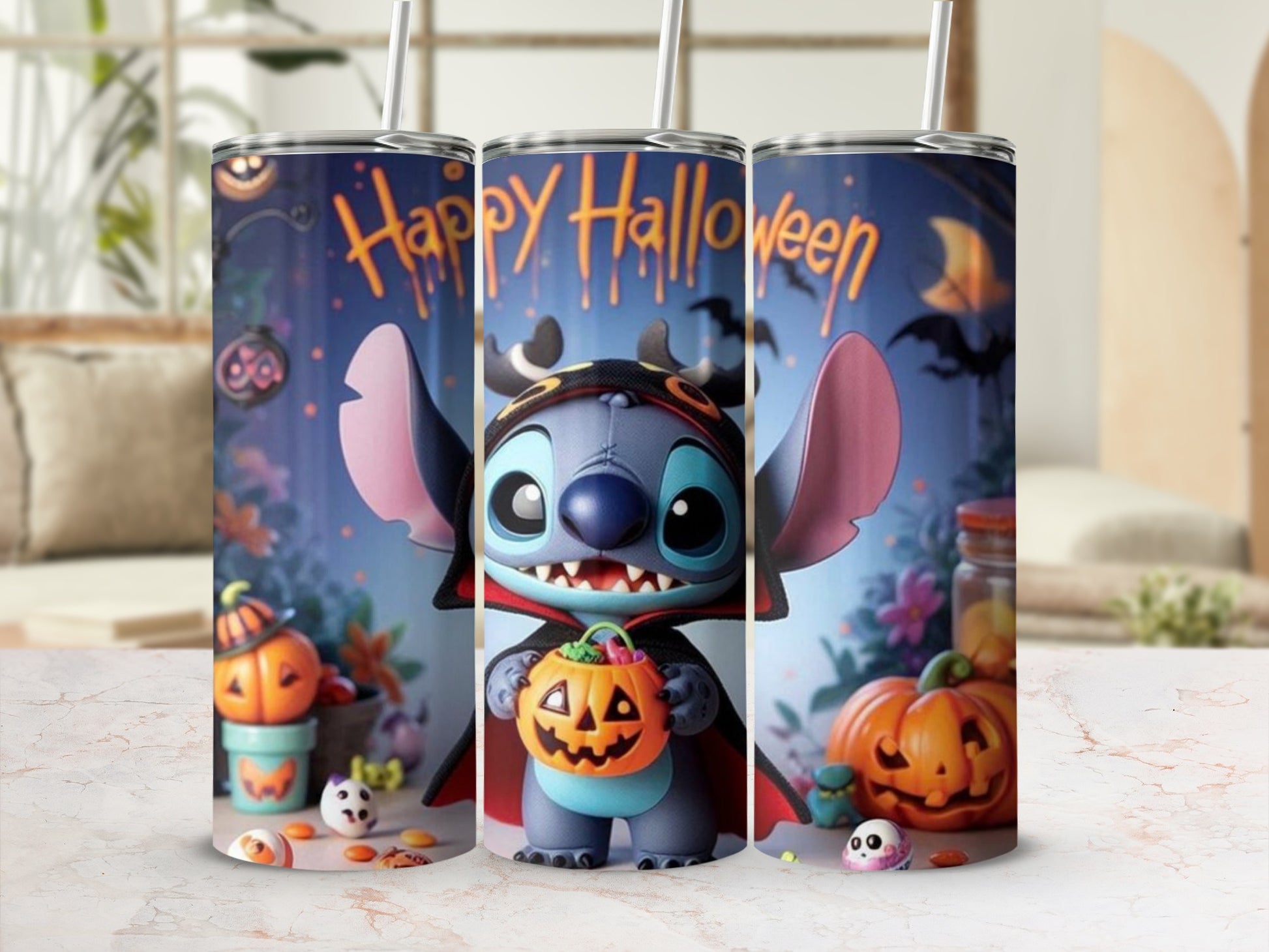 Happy Halloween Cute Character Halloween Tumbler