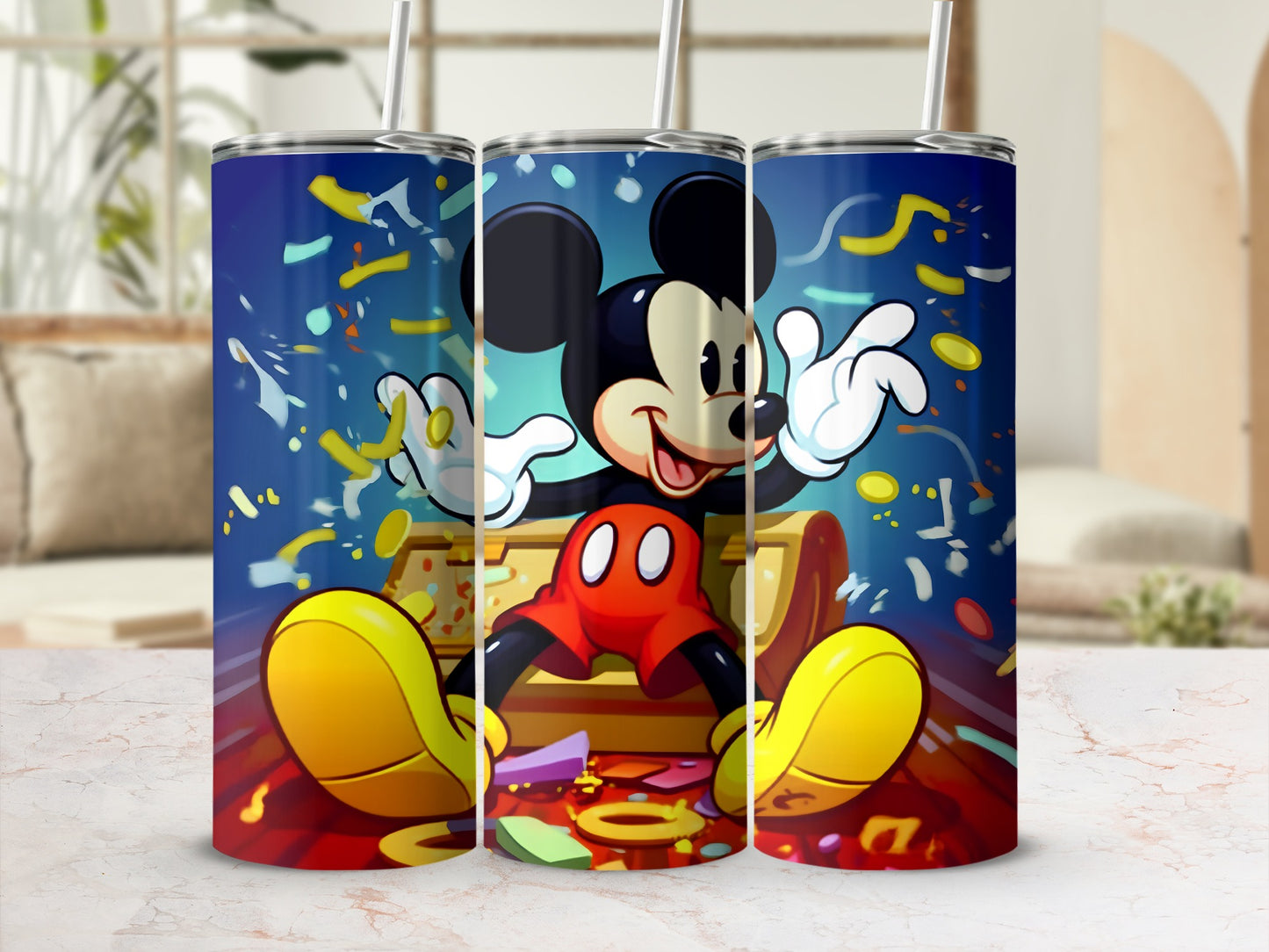 Mickey Mouse Celebration Stainless Steel Tumbler