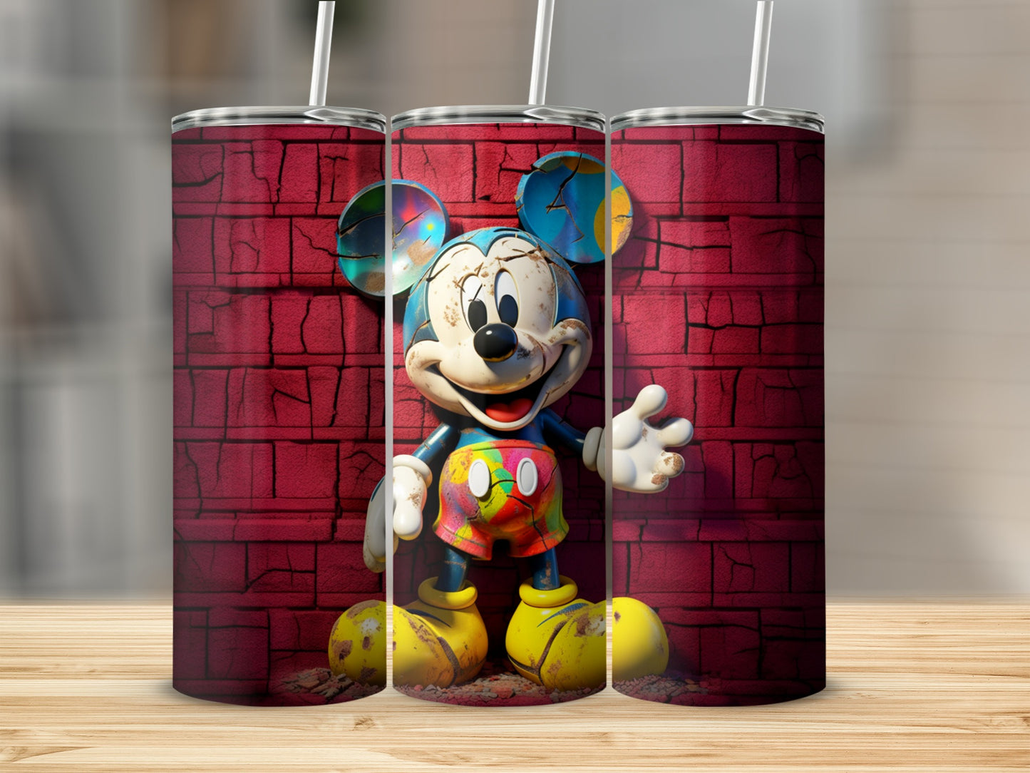 Colorful Mickey Character Design Tumbler For All Ages