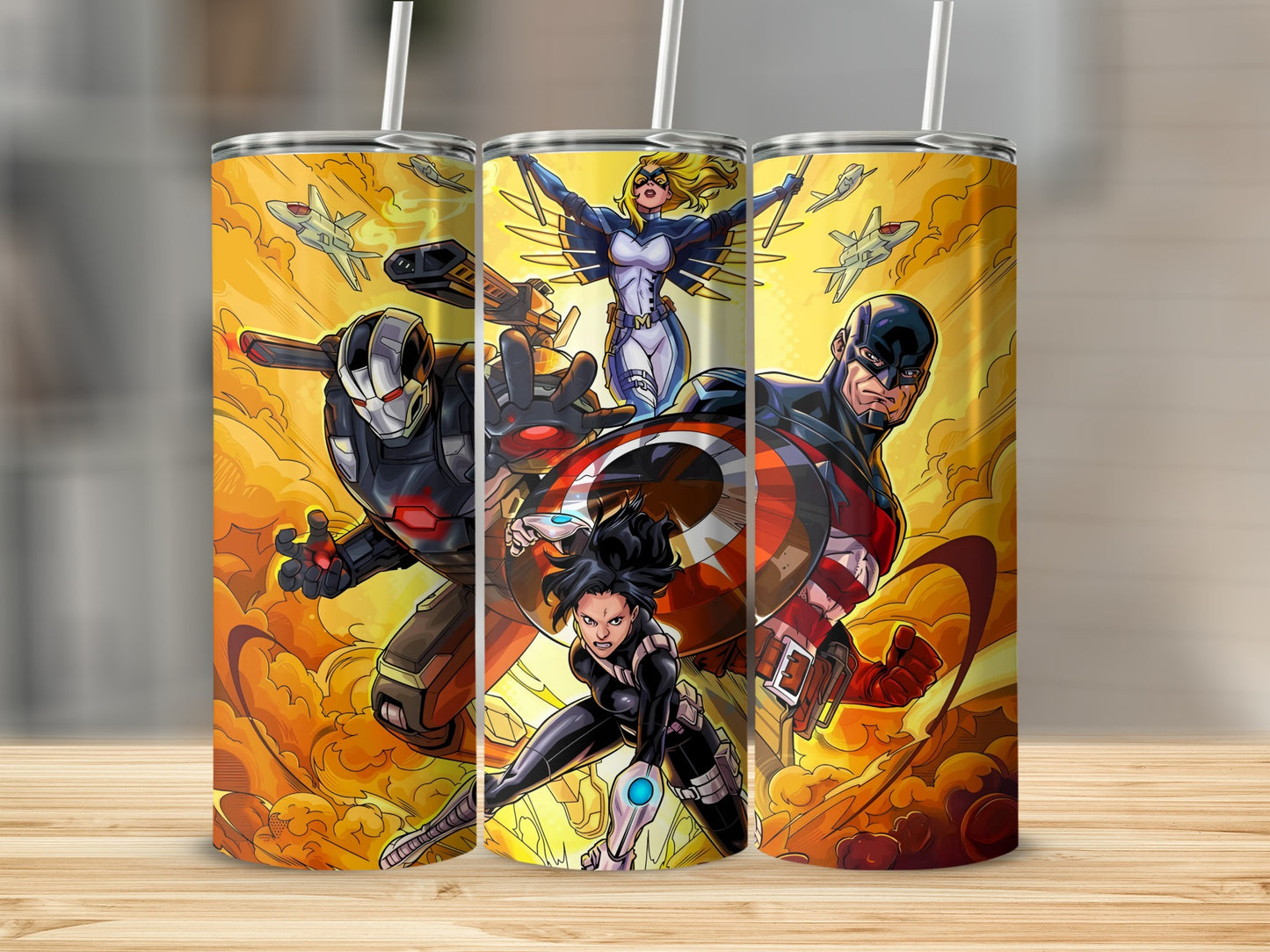Heroic Team Tumbler for Superhero Enthusiasts