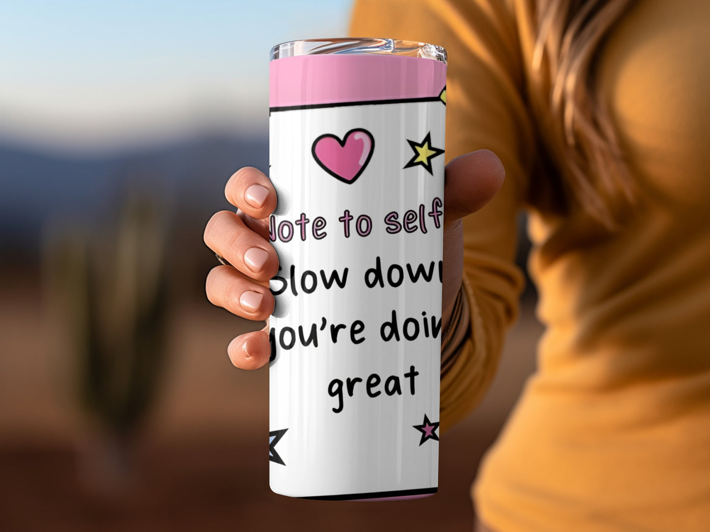 Note to Self Slow Down You're Doing Great Tumbler Product
