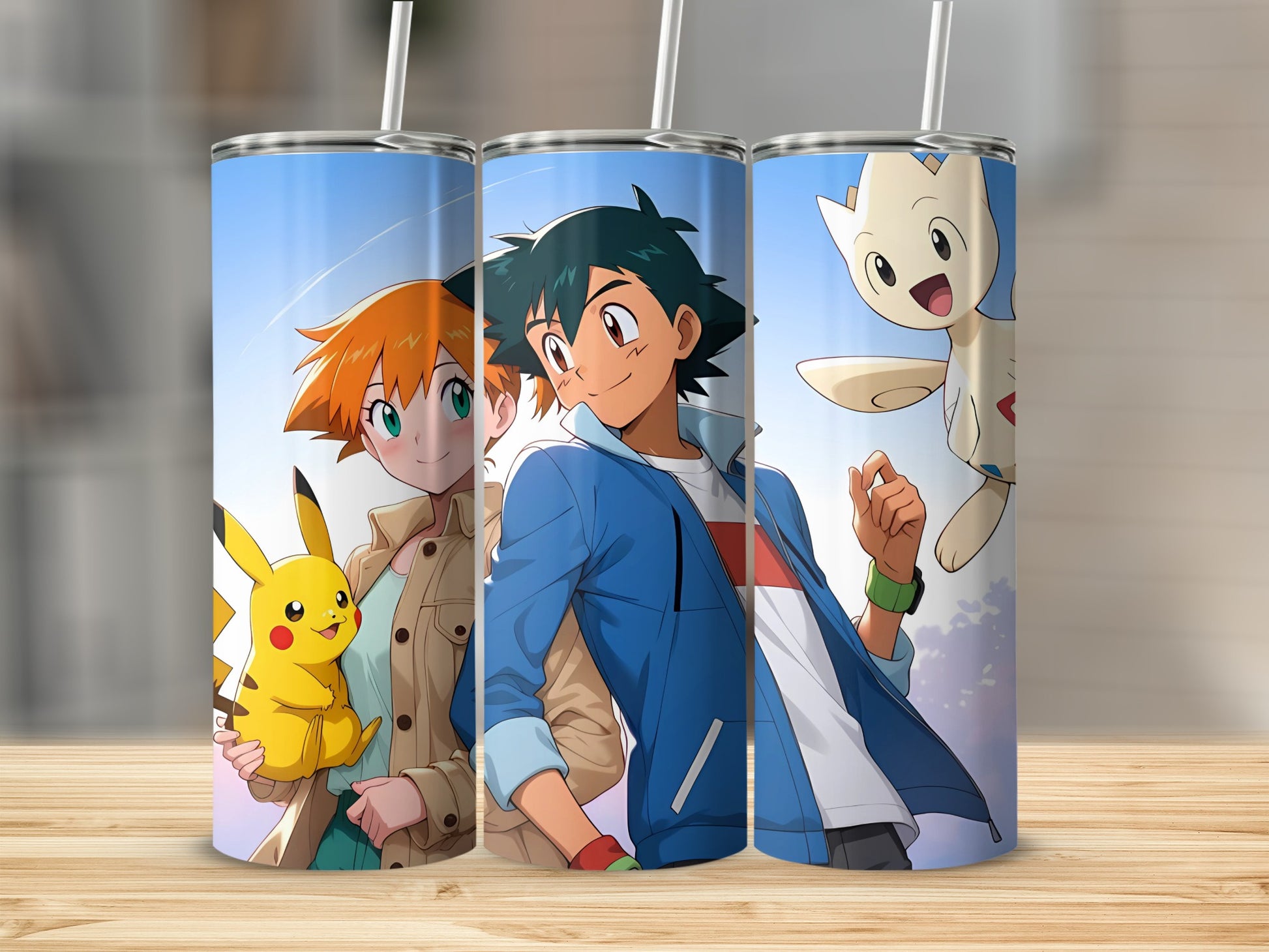 Colorful Character Design on Stainless Steel Tumbler