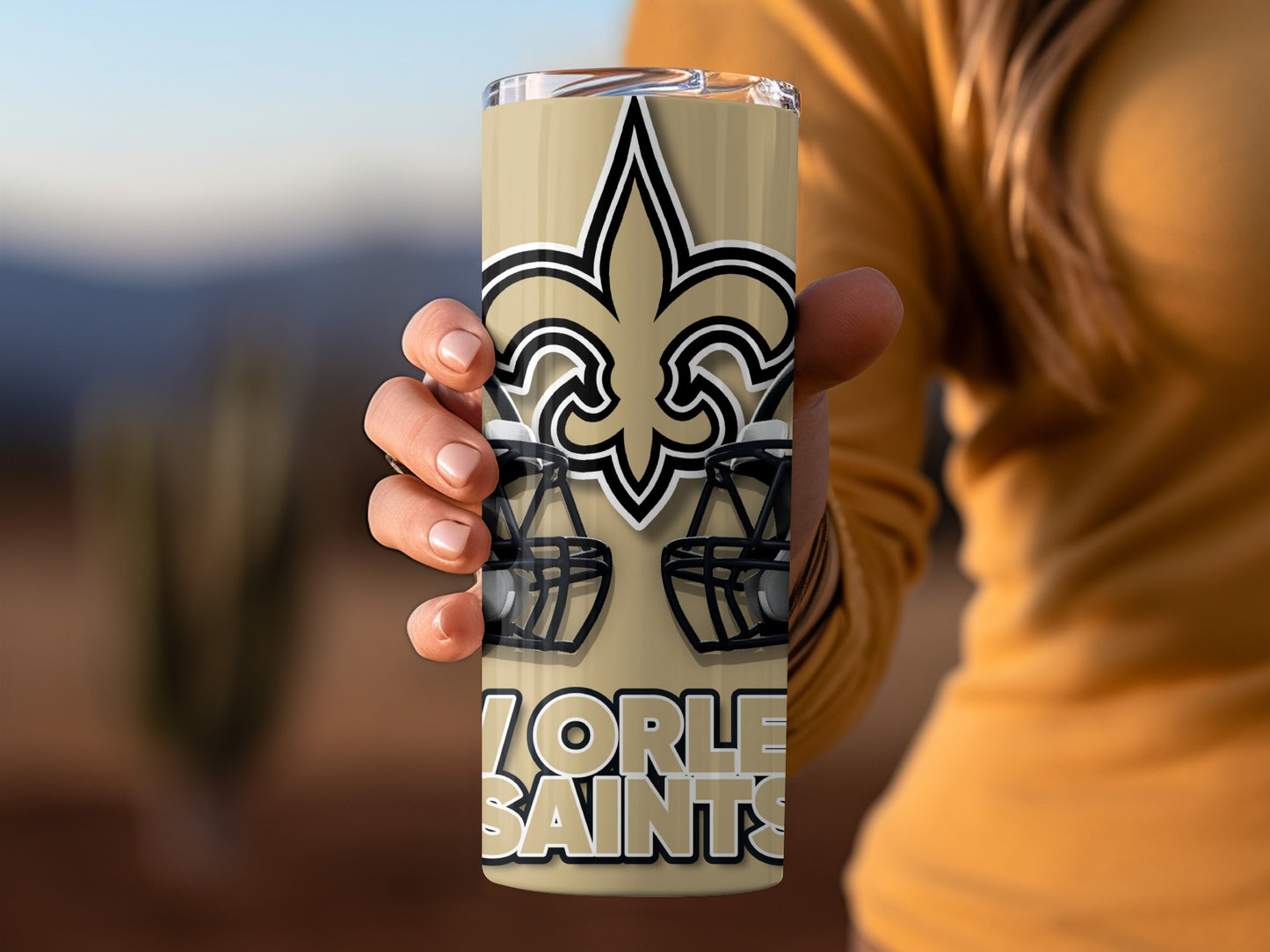 New Orleans Saints Helmets Graphic Sports Design Tumblers