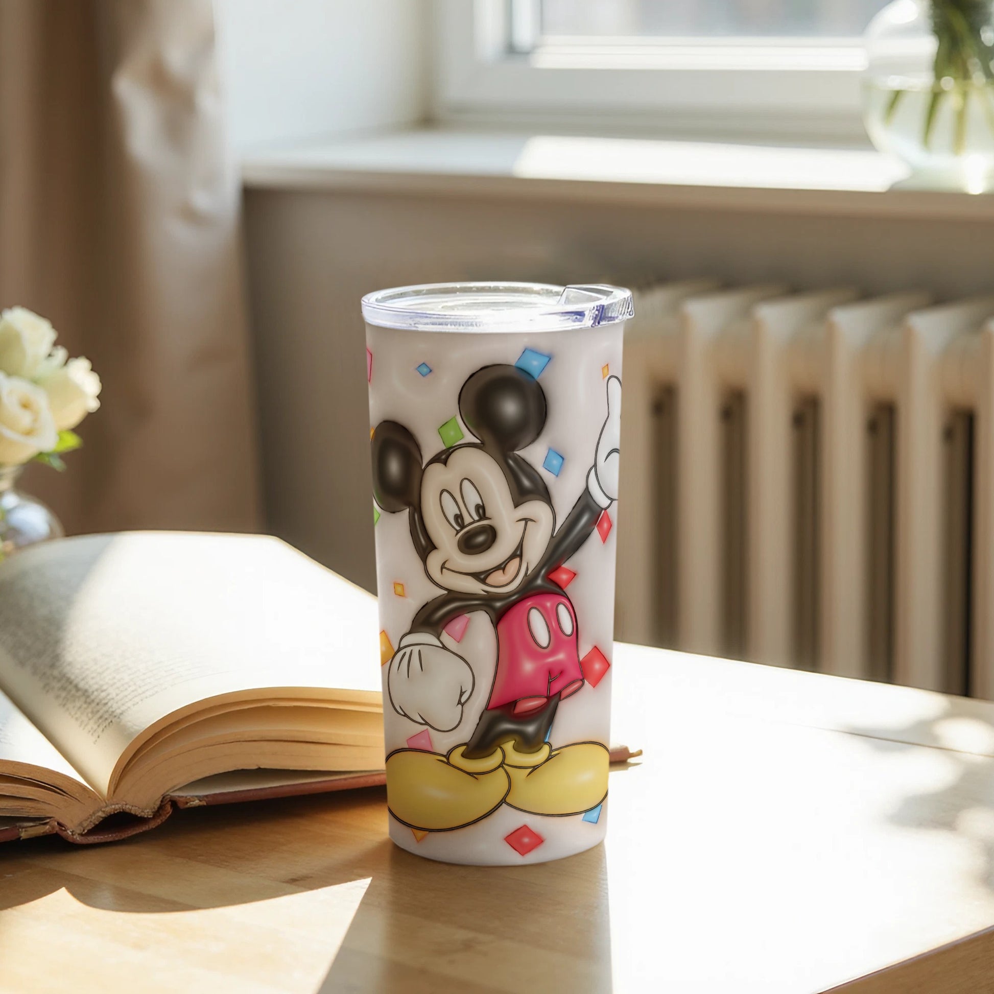 Colorful Mickey Mouse Design Insulated Tumbler