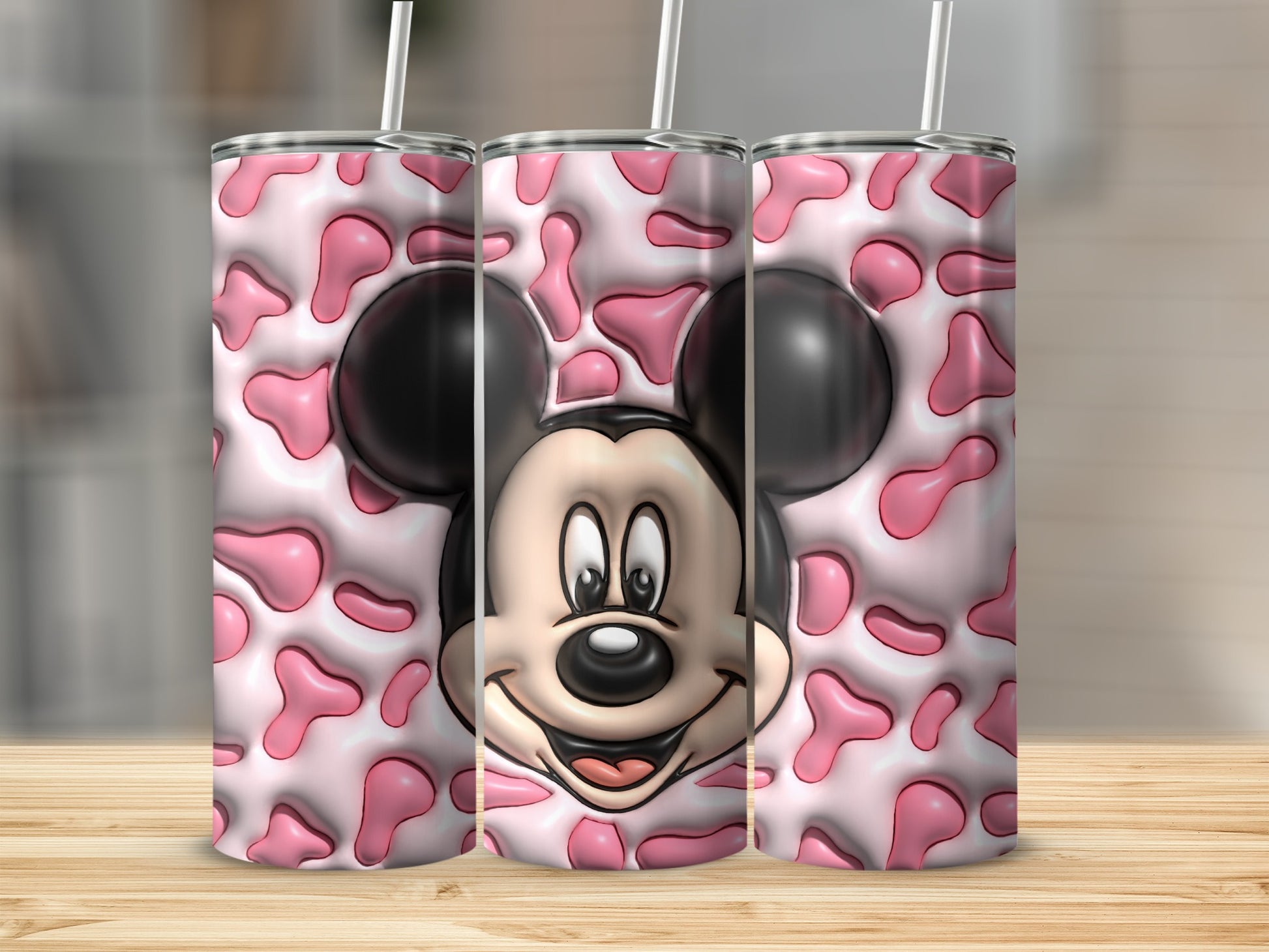 Cute Character Pink Patterns Tumbler
