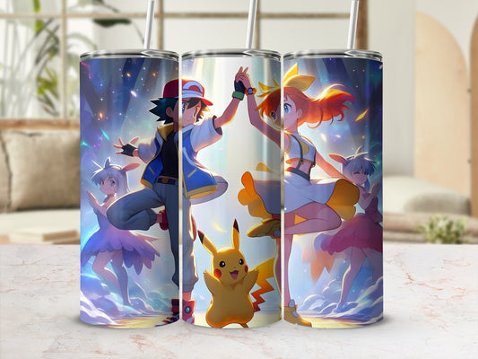 Pokemon Anime Characters Light-Up Tumbler