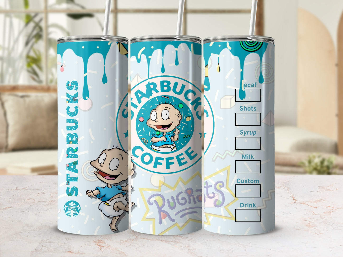 Rugrats Starbucks Coffee Custom Tumbler