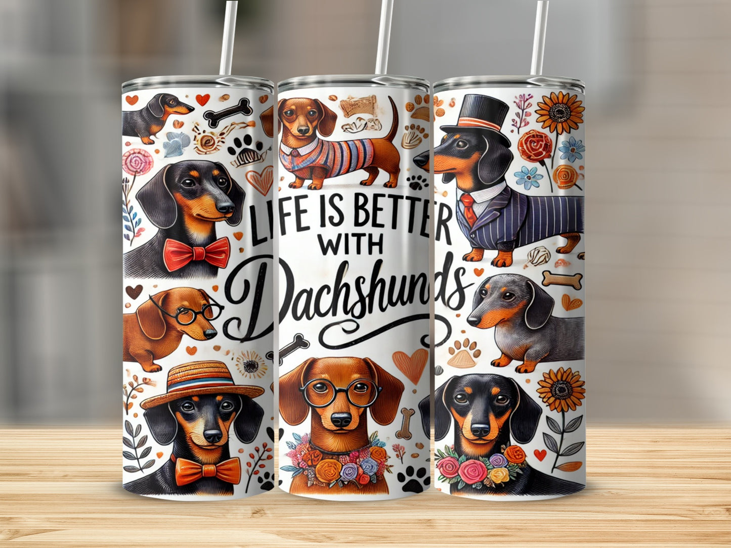 Life Is Better With Dachshunds Tumbler