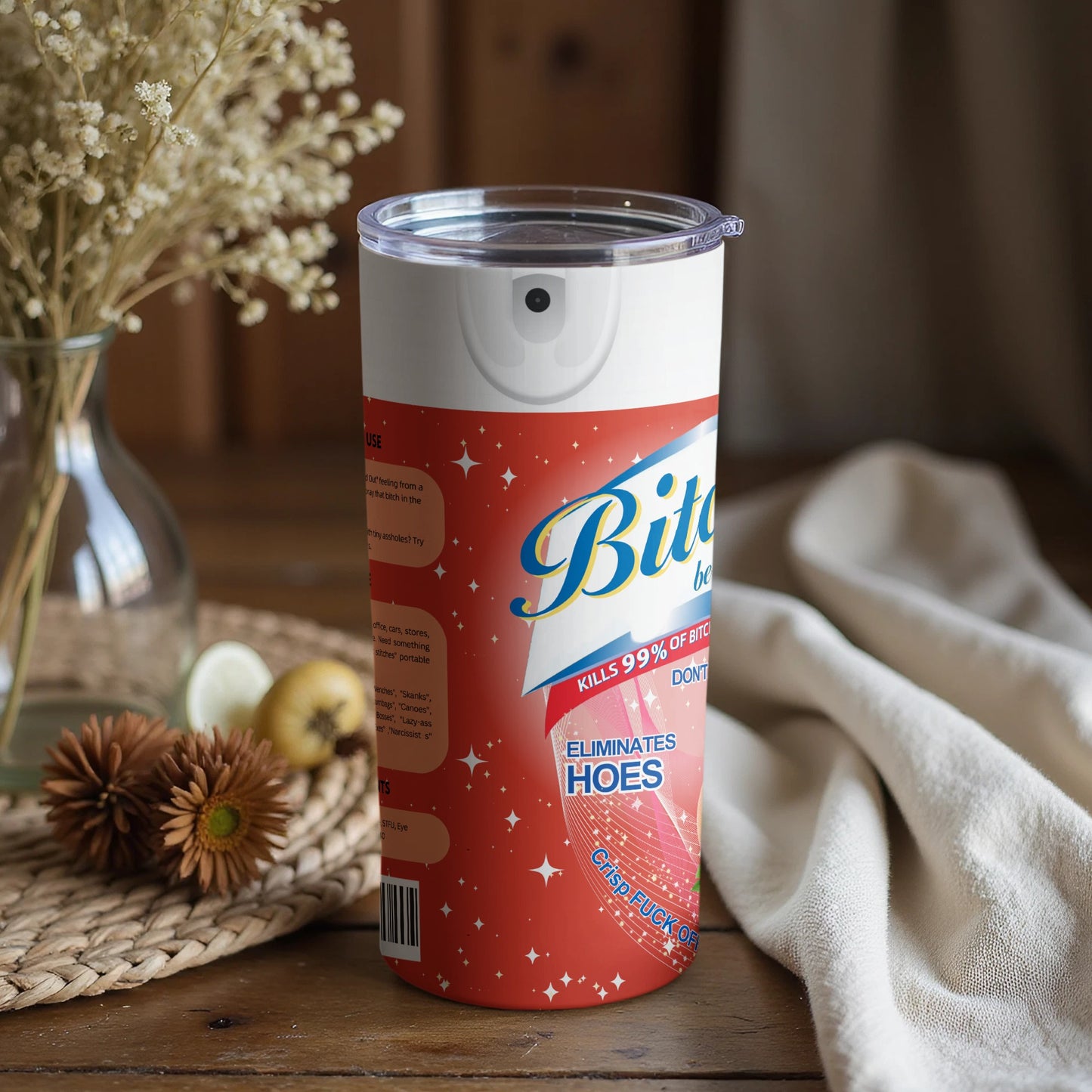 Funny Killer Coffee Tumbler Eliminates Hoes Flask
