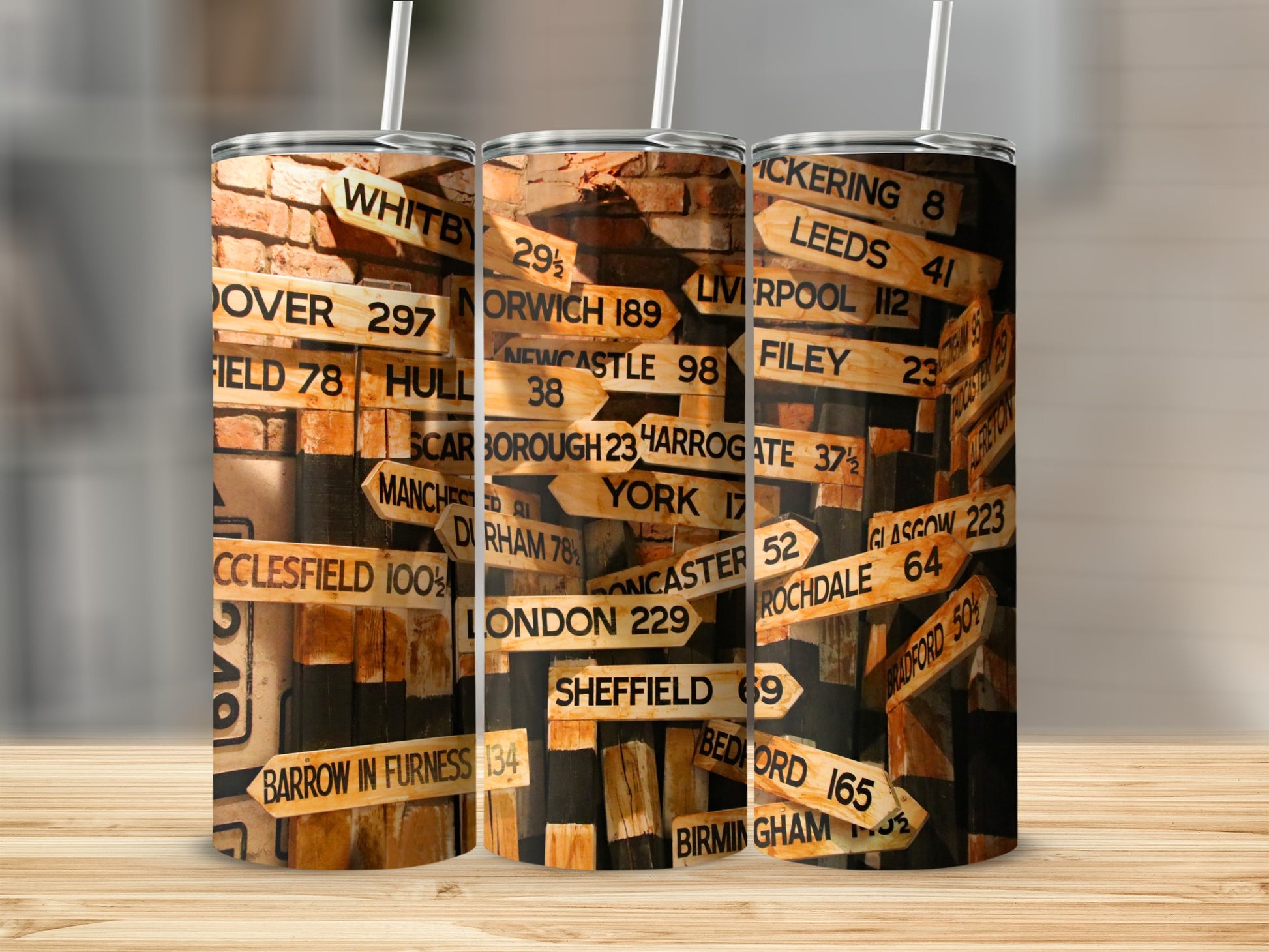 United Kingdom Town City Directional Signpost product type
