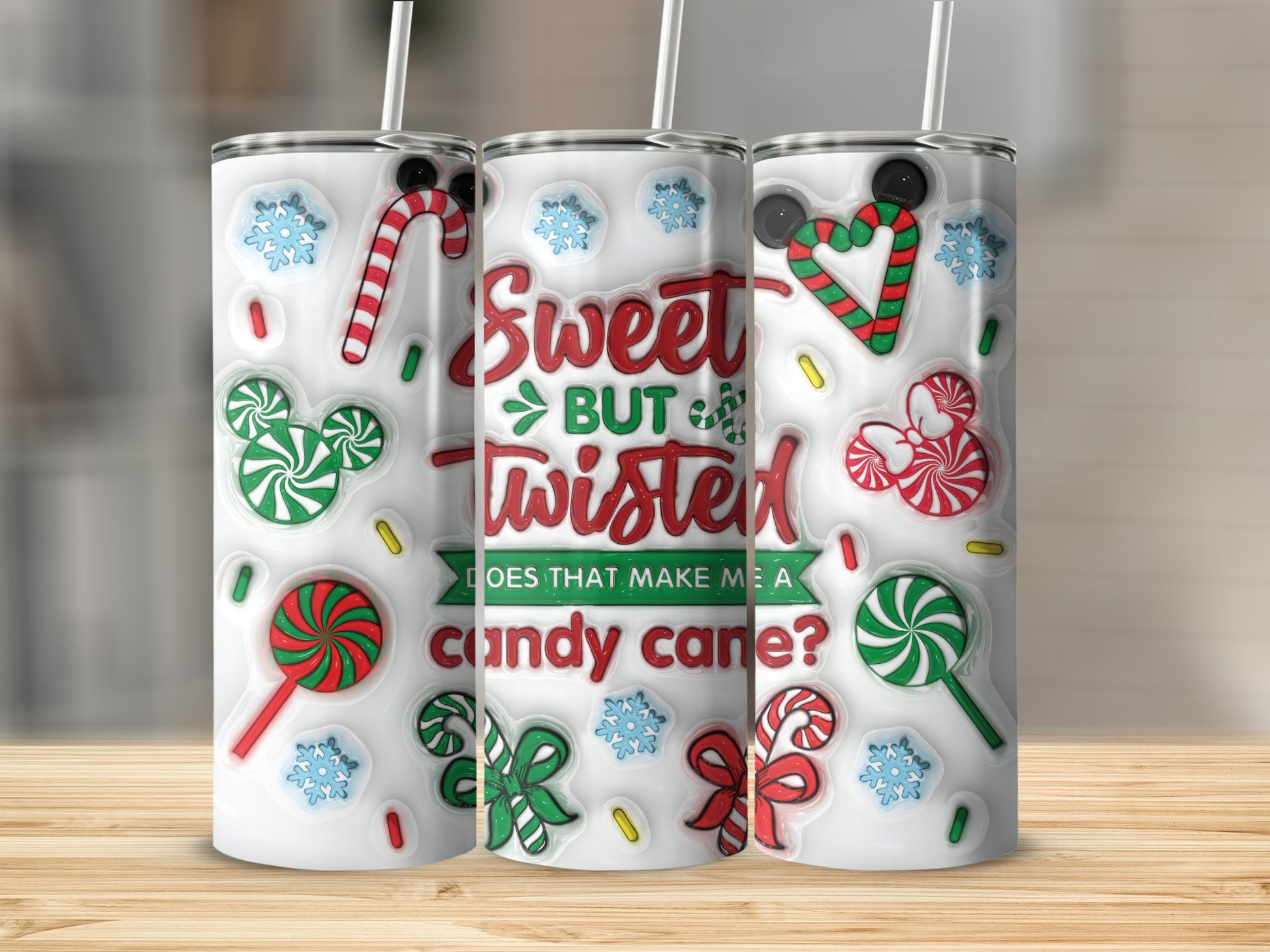 Sweet But Twisted Does That Make Me A Candy Cane tumbler