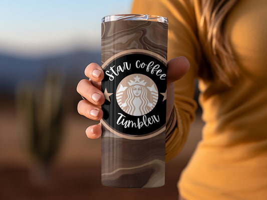 Star Coffee Tumbler with Trendy Design Travel Mug