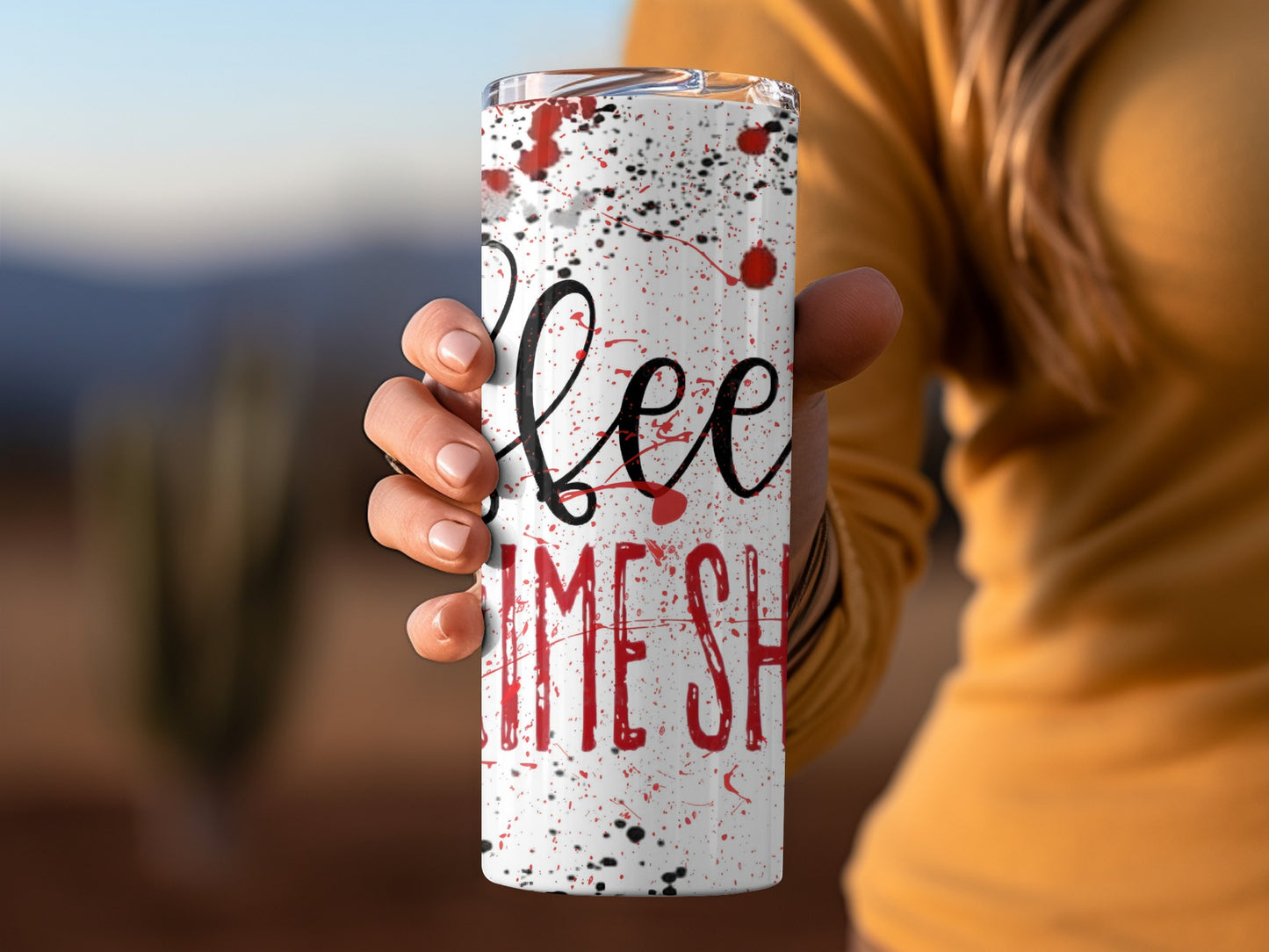 Coffee Time Splash Design Insulated Tumbler Product