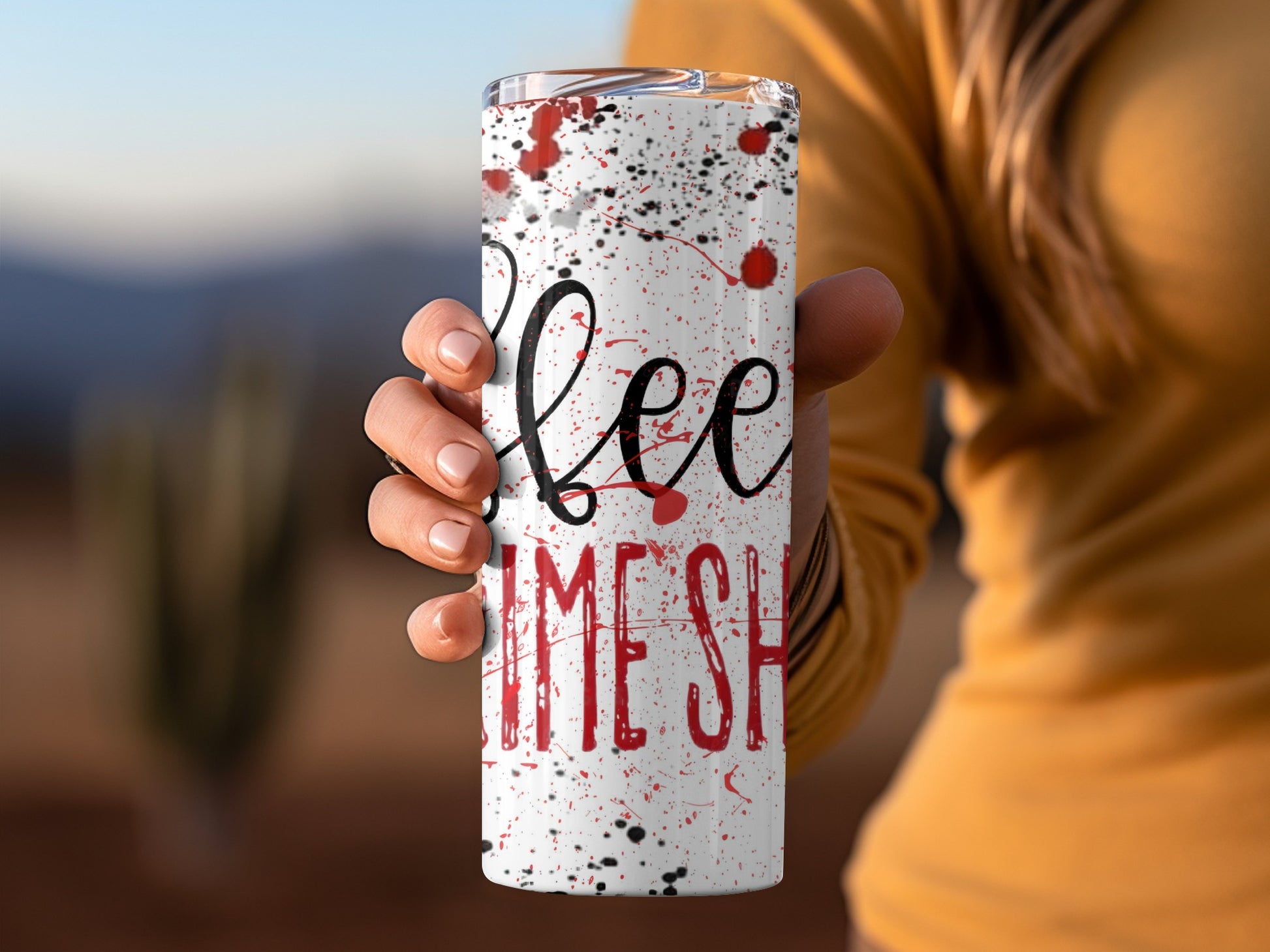 Coffee Time Splash Design Insulated Tumbler Product