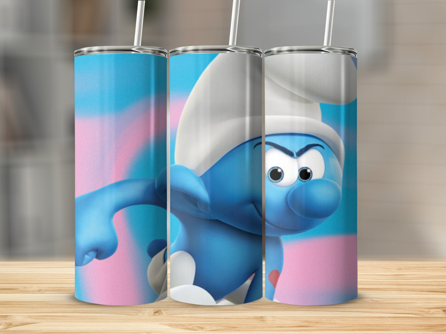 Vibrant Blue Animated Character Insulated Tumbler Product