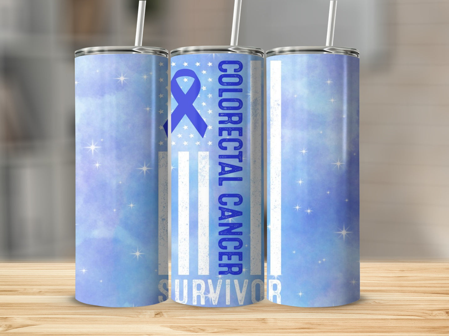 Colorectal Cancer Survivor Awareness Tumbler Cup